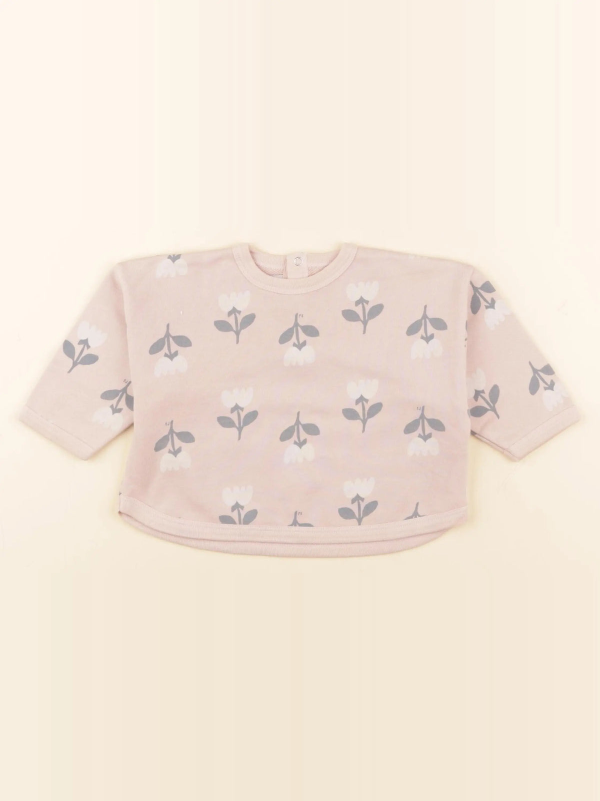 Petit Bateau - sweat rose - 6 mois