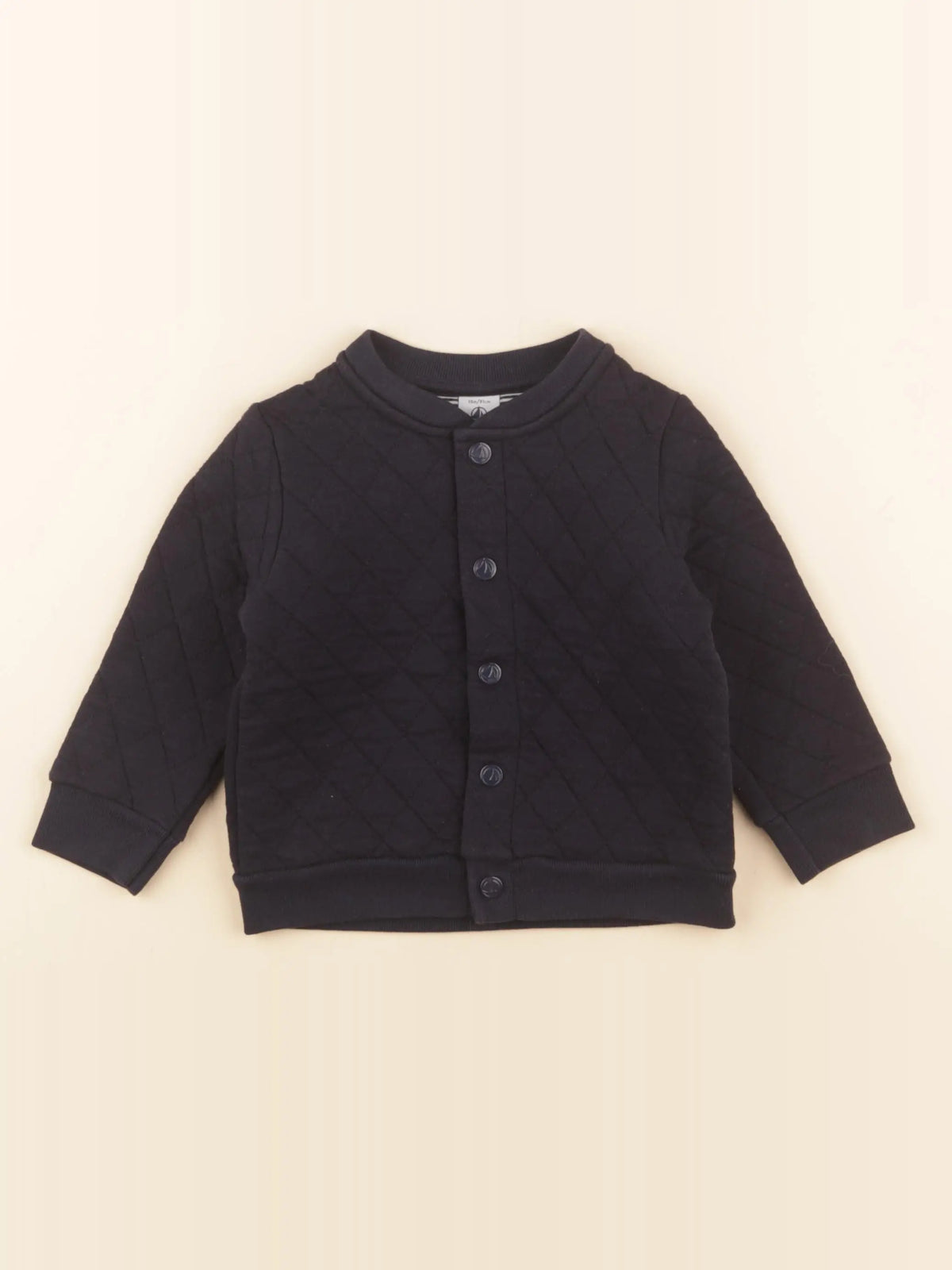 Petit Bateau - sweat bleu - 18 mois