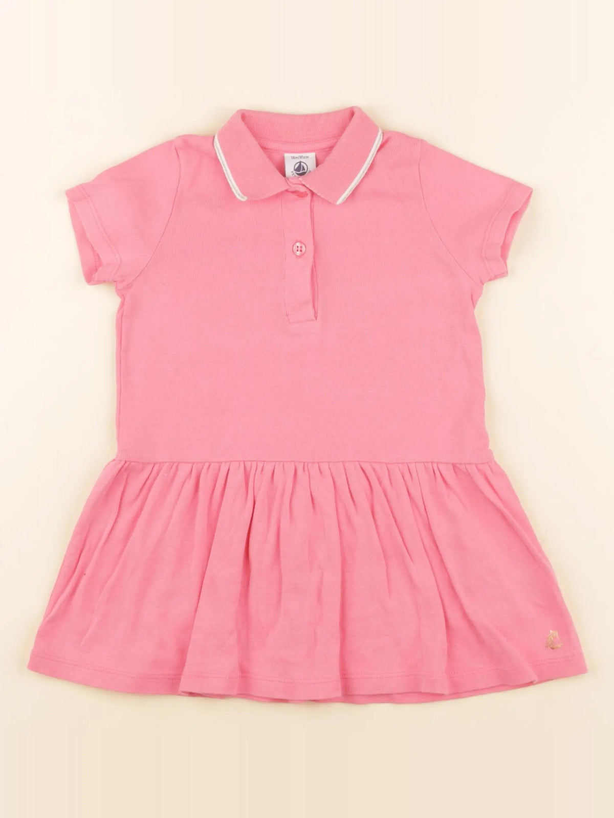 Petit Bateau - robe rose - 18 mois
