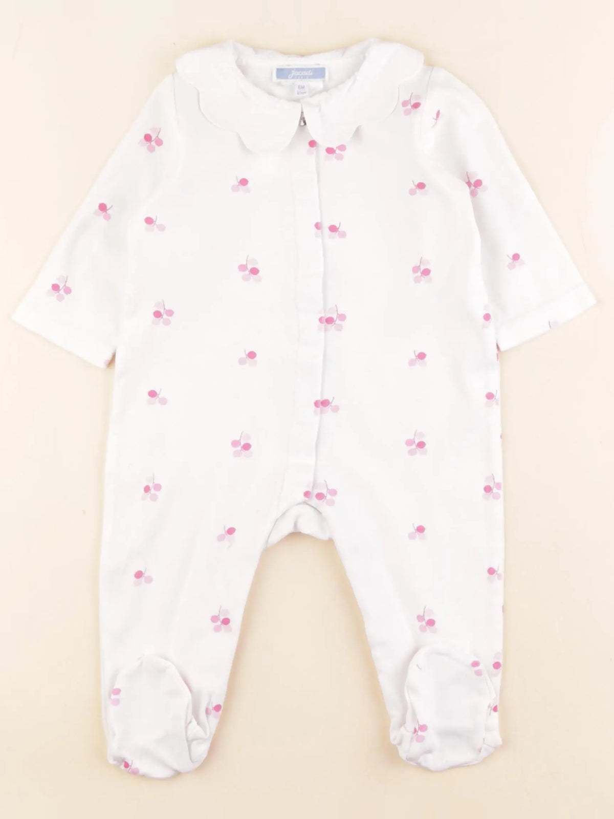 Jacadi - pyjama coton blanc - 6 mois