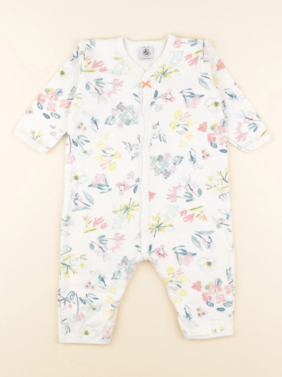 Petit Bateau - pyjama coton multicolore - 12 mois