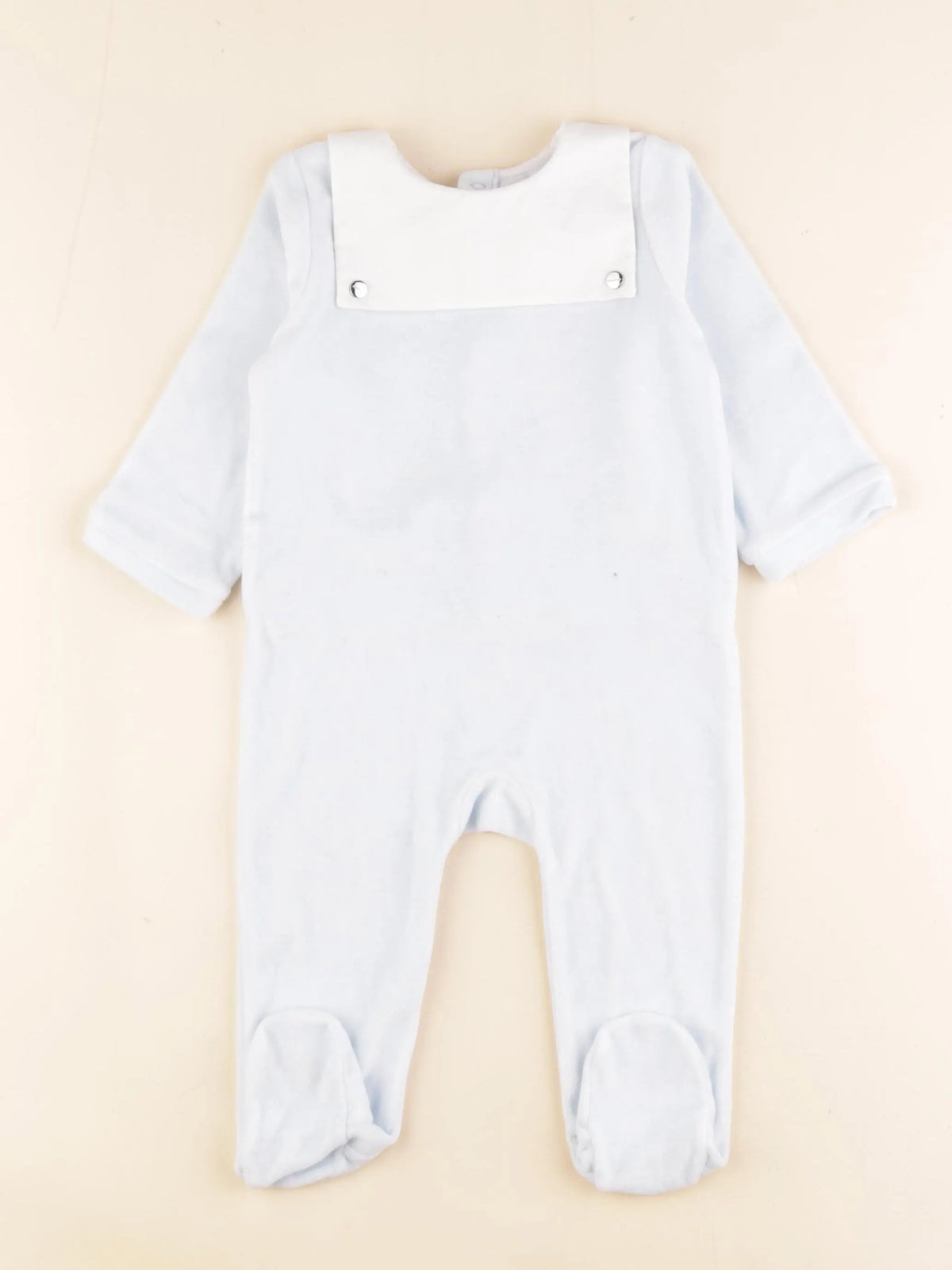 Jacadi - pyjama velours bleu - 12 mois