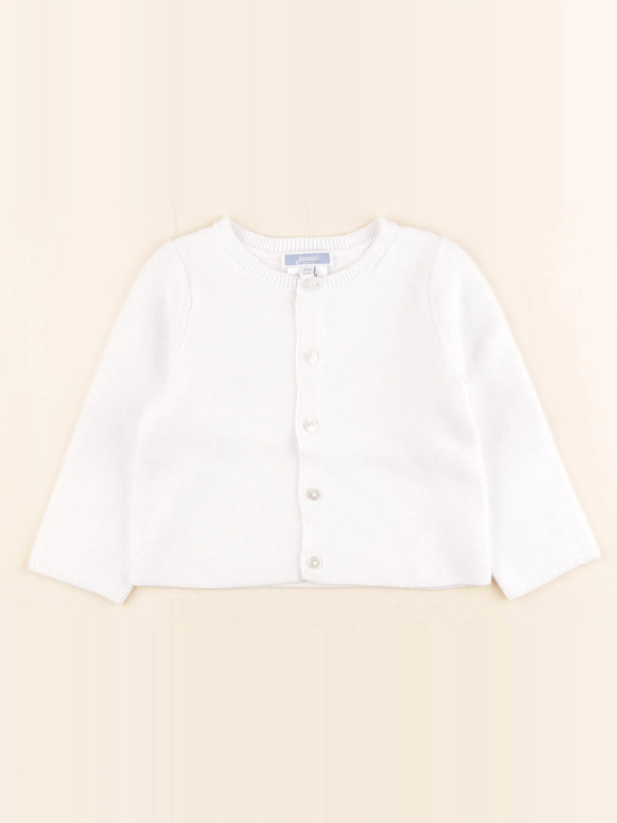 Jacadi - gilet blanc - 12 mois
