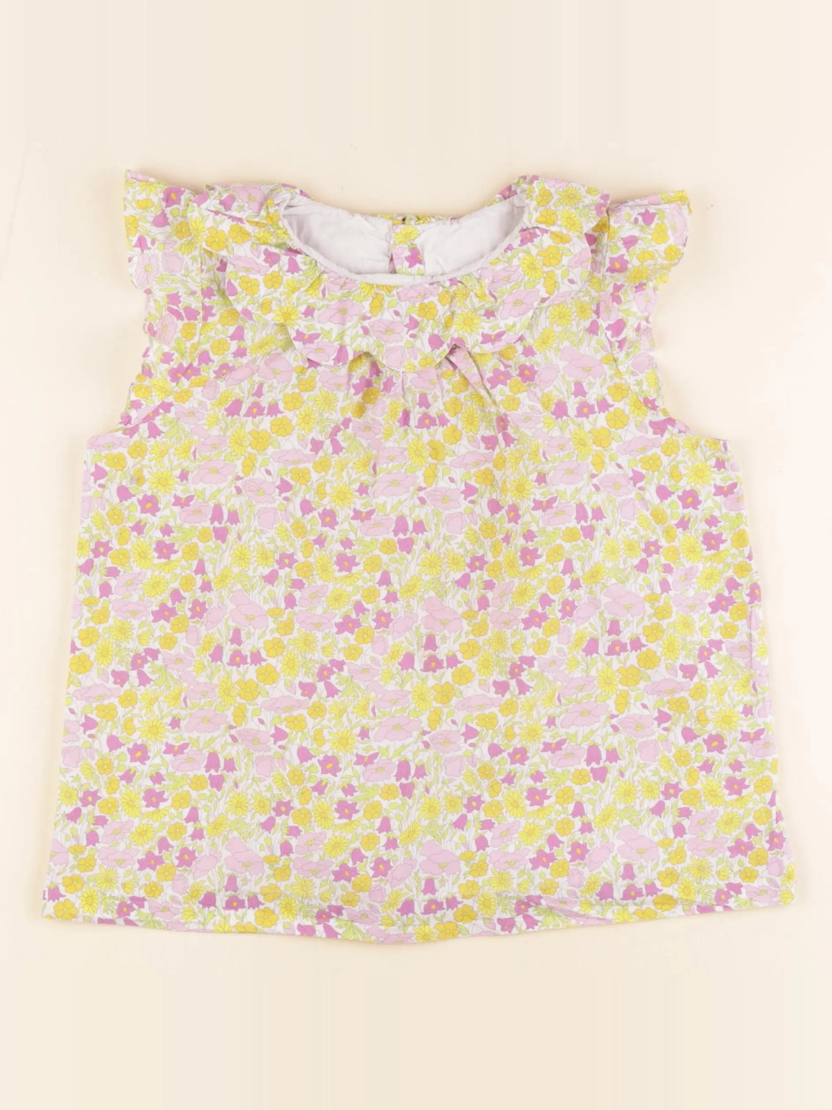 Jacadi - blouse liberty jaune - 8 ans