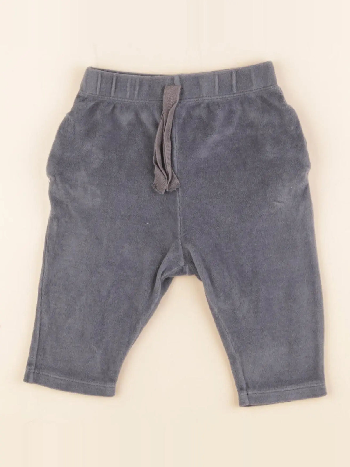Petit Bateau - pantalon bleu - 6 mois