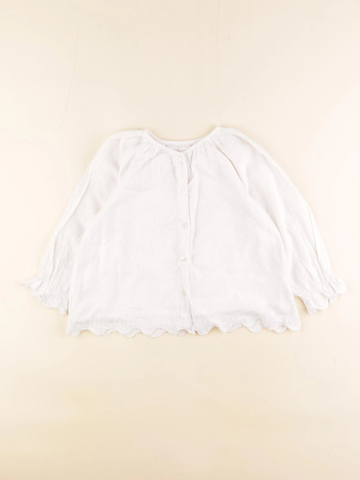 Zara - blouse blanc - 3/4 ans