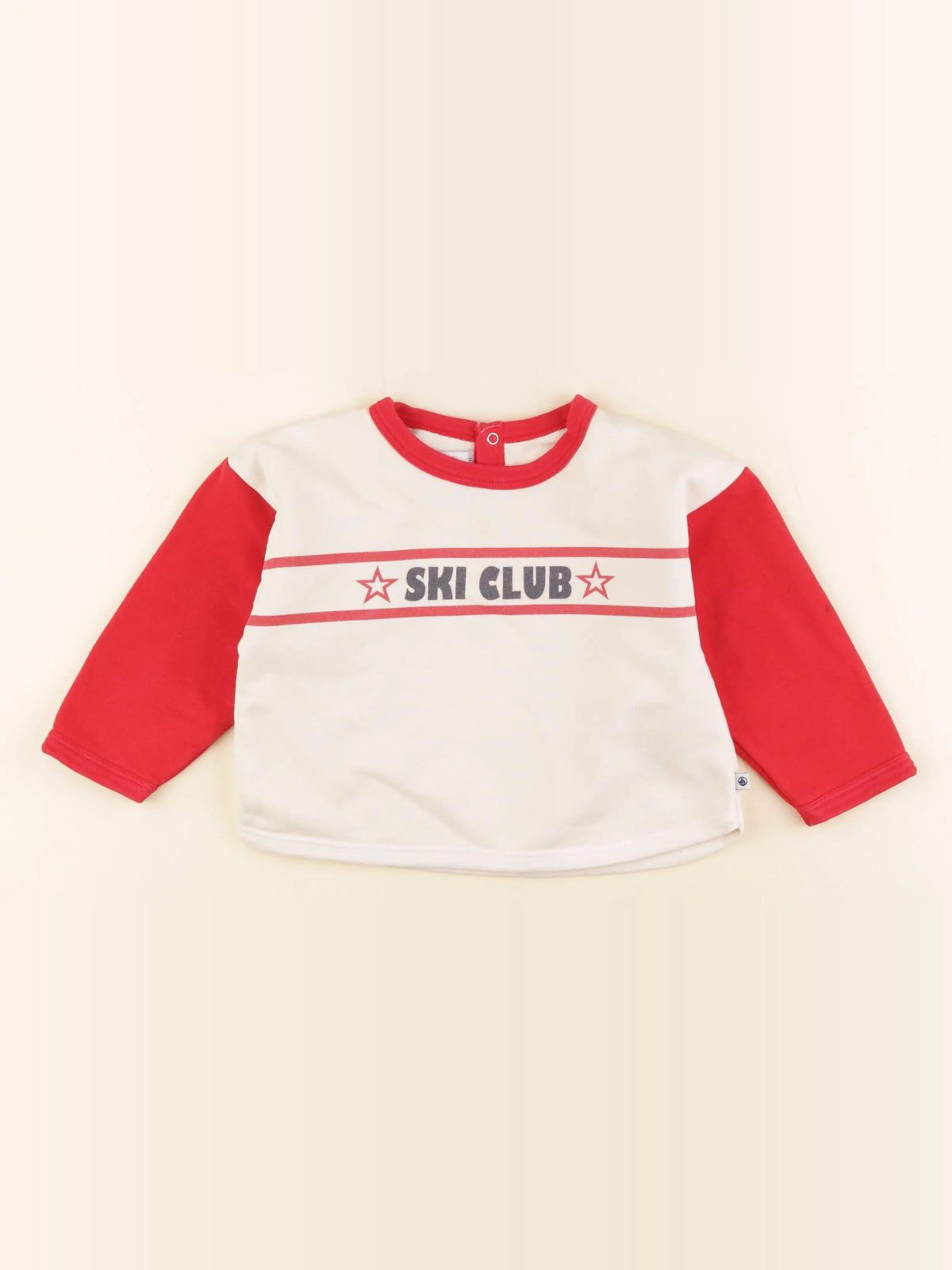 Petit Bateau - sweat beige - 24 mois