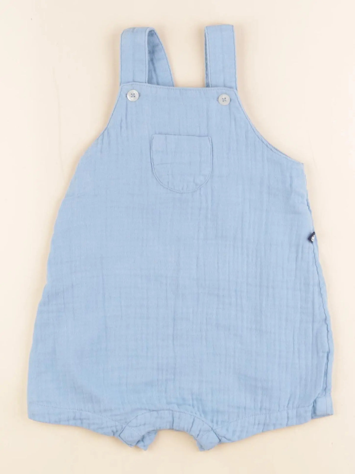 Petit Bateau - salopette bleu - 6 mois