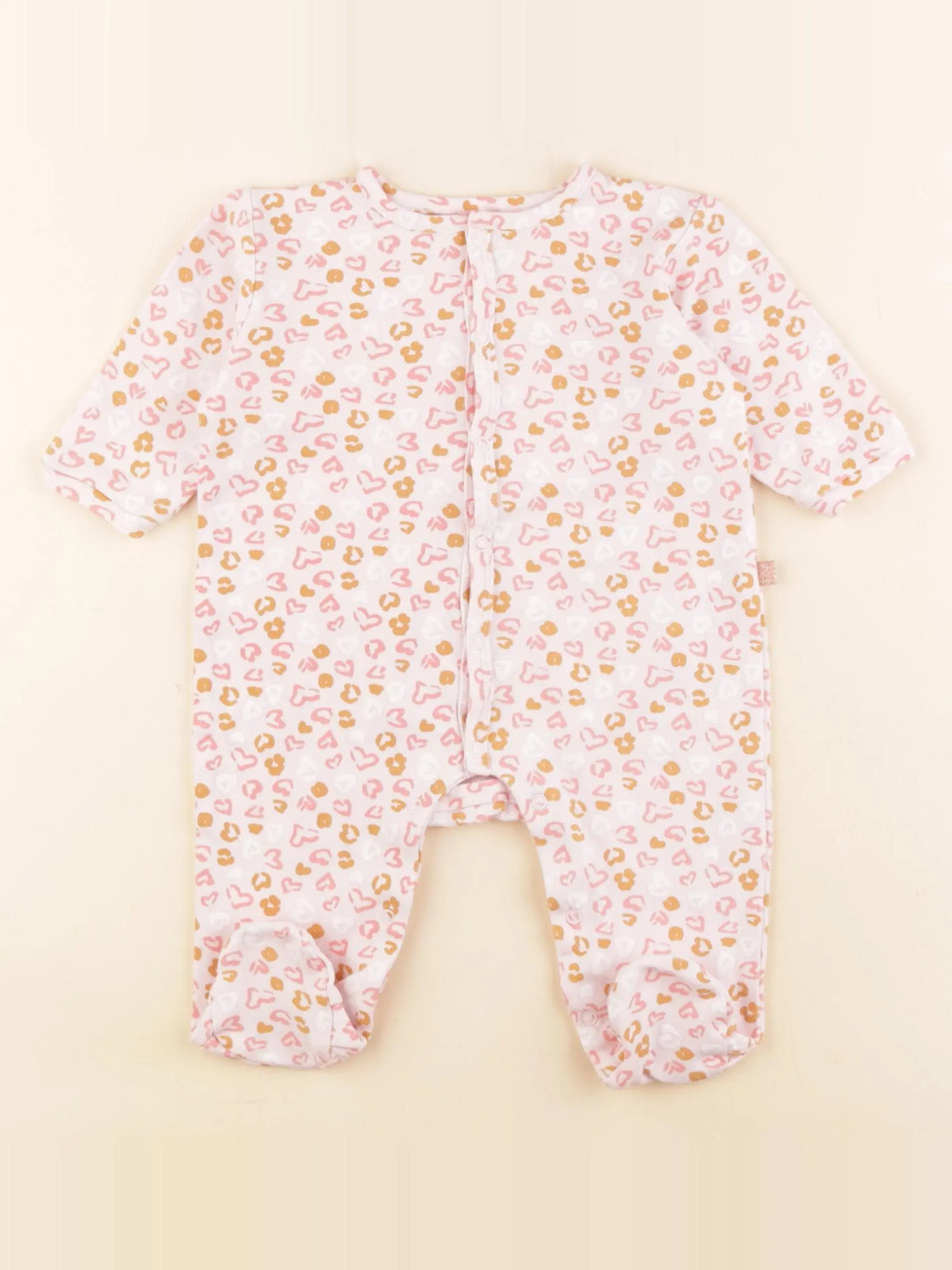 Carrément Beau - pyjama coton rose - 6 mois