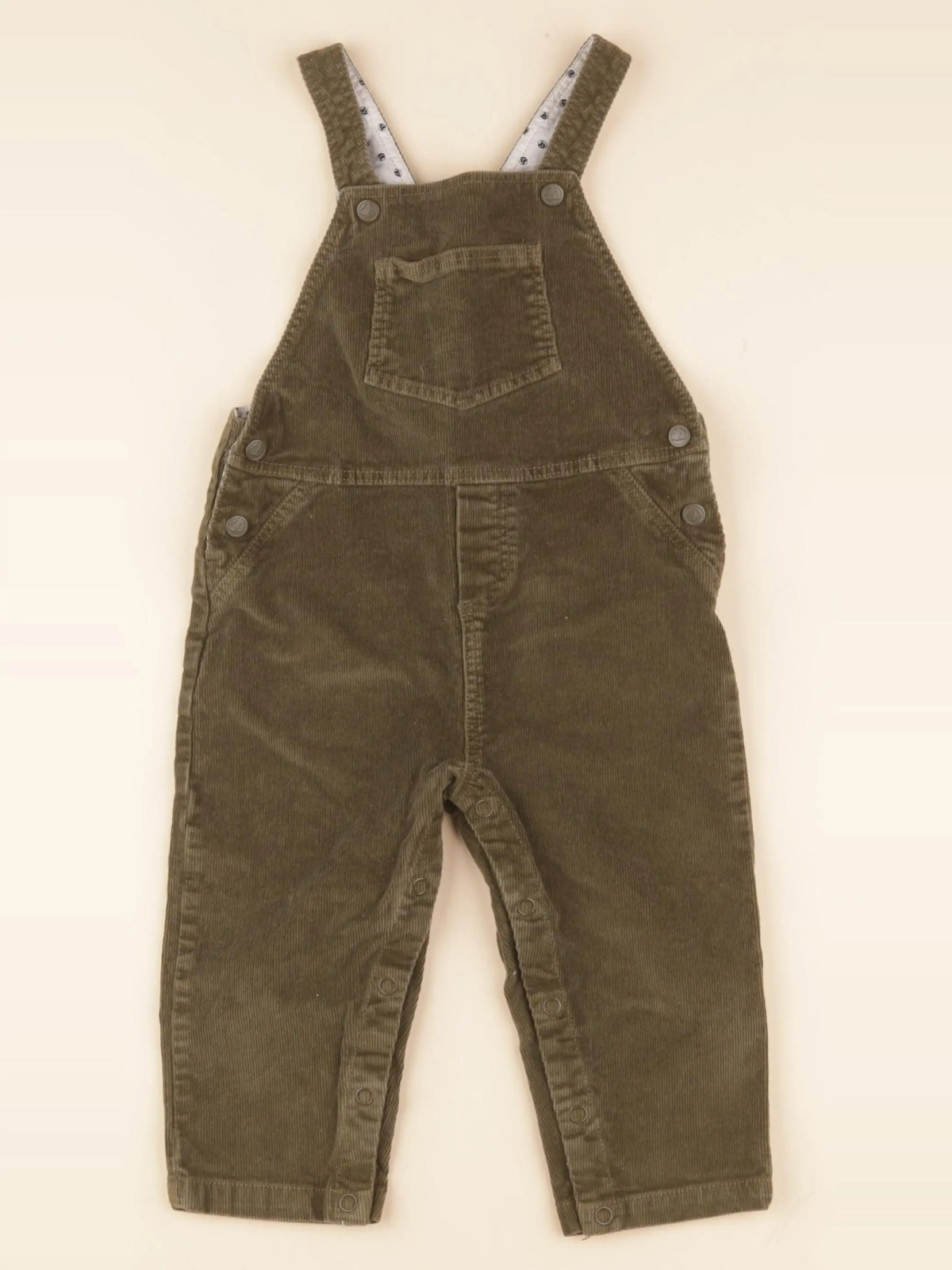 Petit Bateau - salopette vert - 18 mois