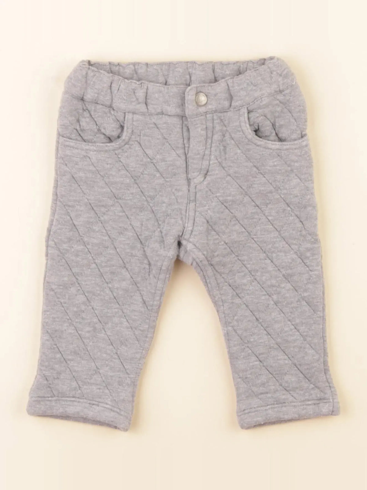 Petit Bateau - pantalon gris - 6 mois