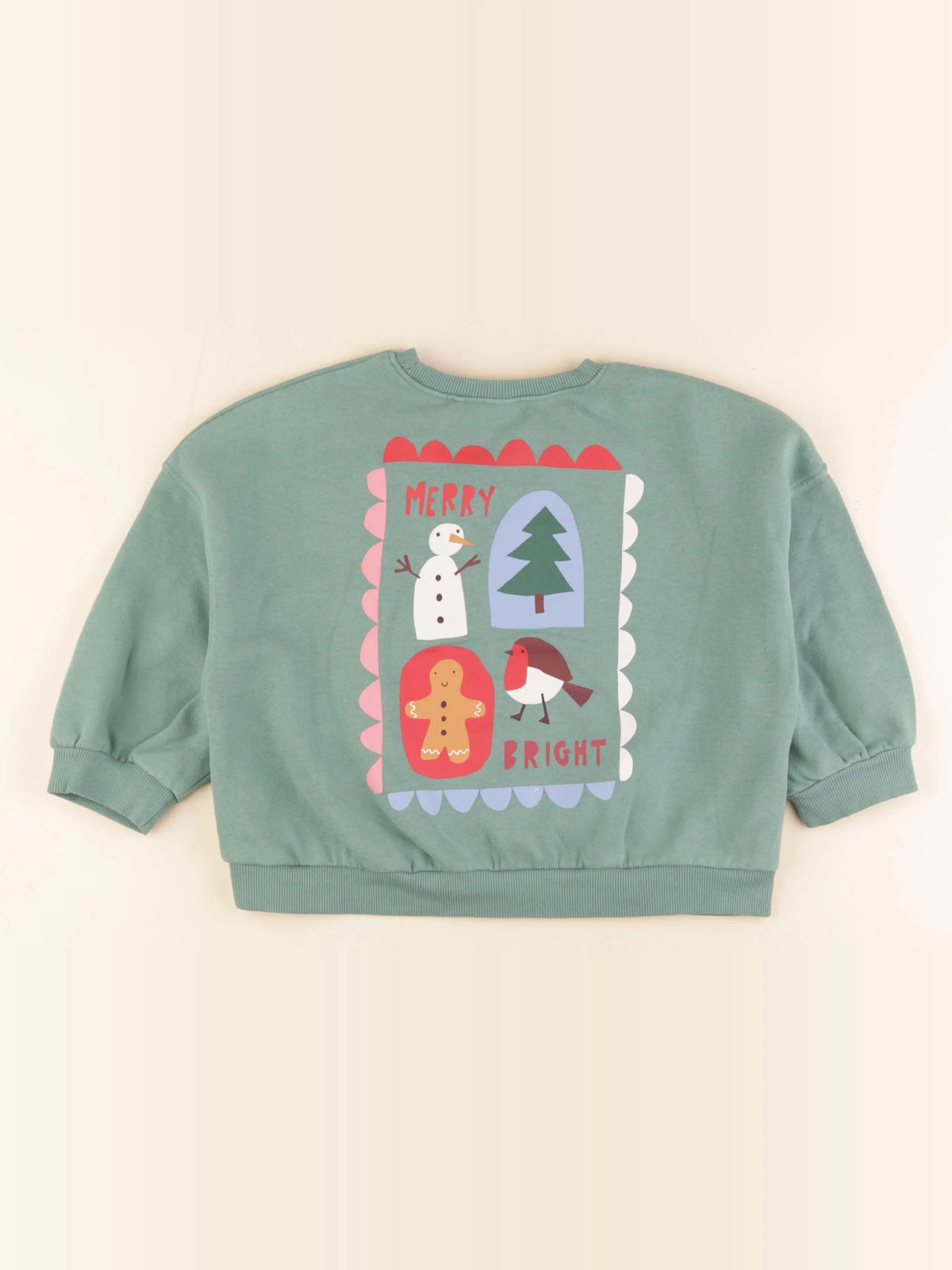 Next - sweat imprimé au dos vert - 4/5 ans