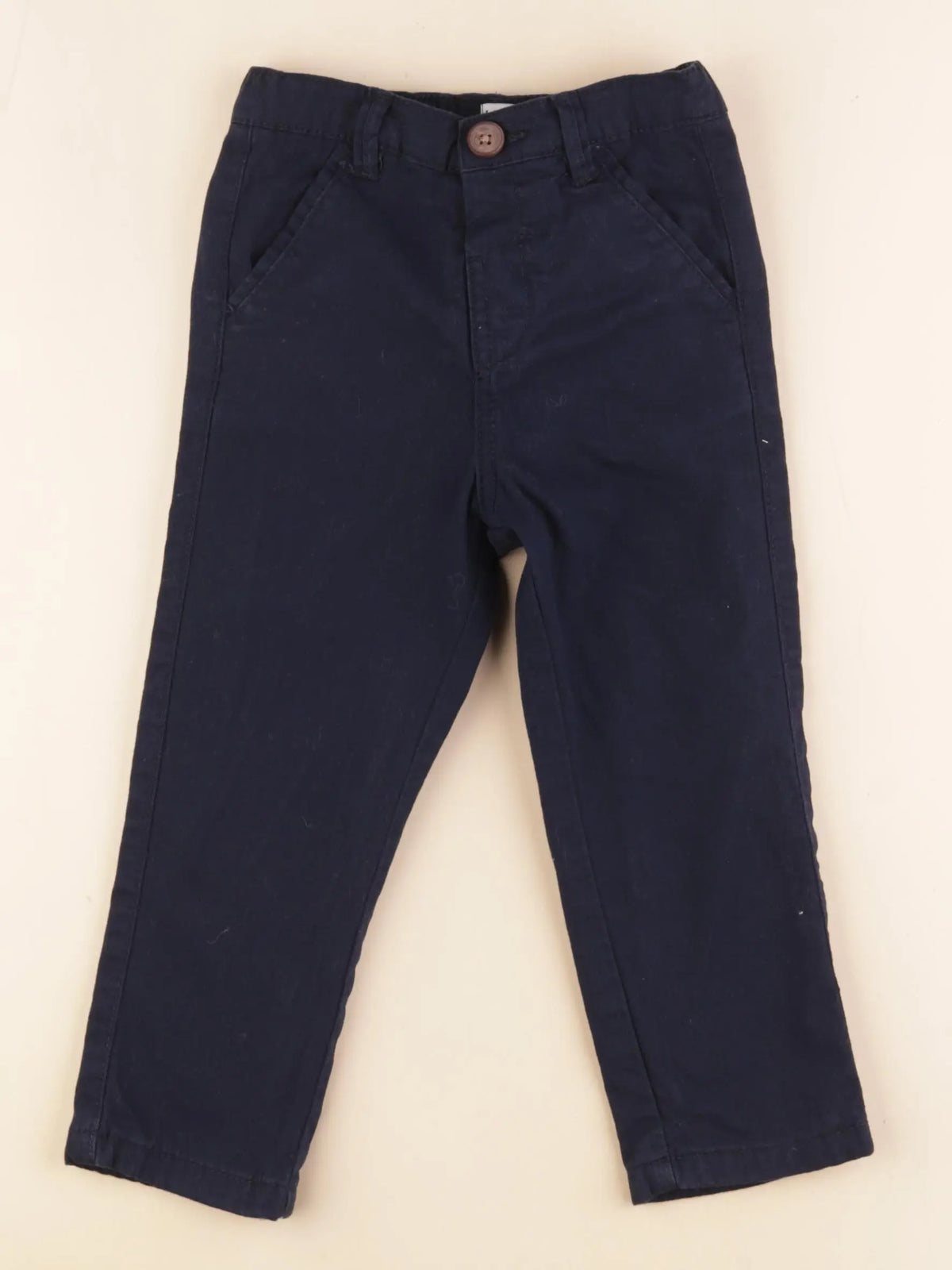 La Redoute - pantalon doublé bleu - 3 ans