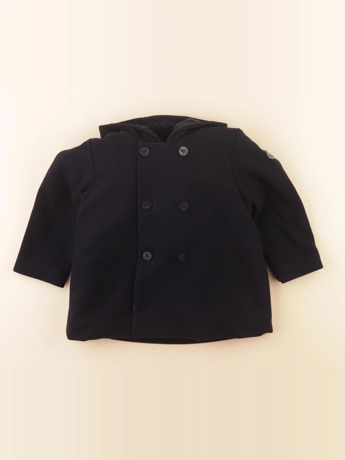 Petit Bateau - manteau bleu - 3 ans