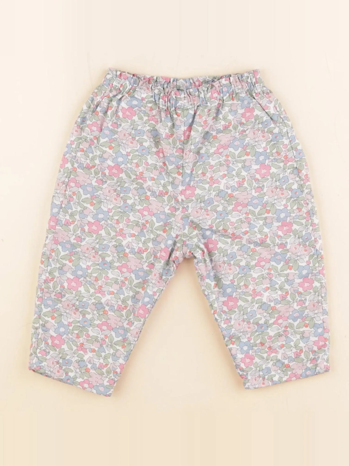 Cyrillus - pantalon multicolore - 9 mois