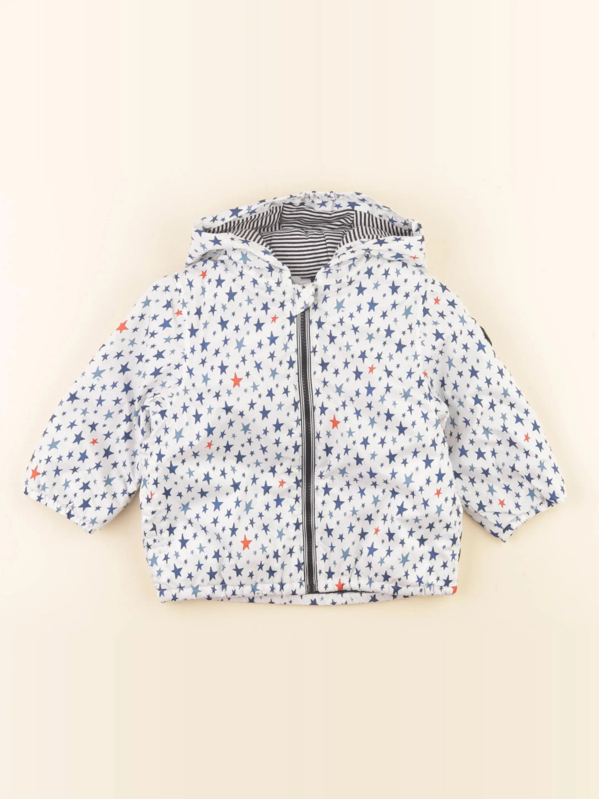 Petit Bateau - imperméable multicolore - 12 mois