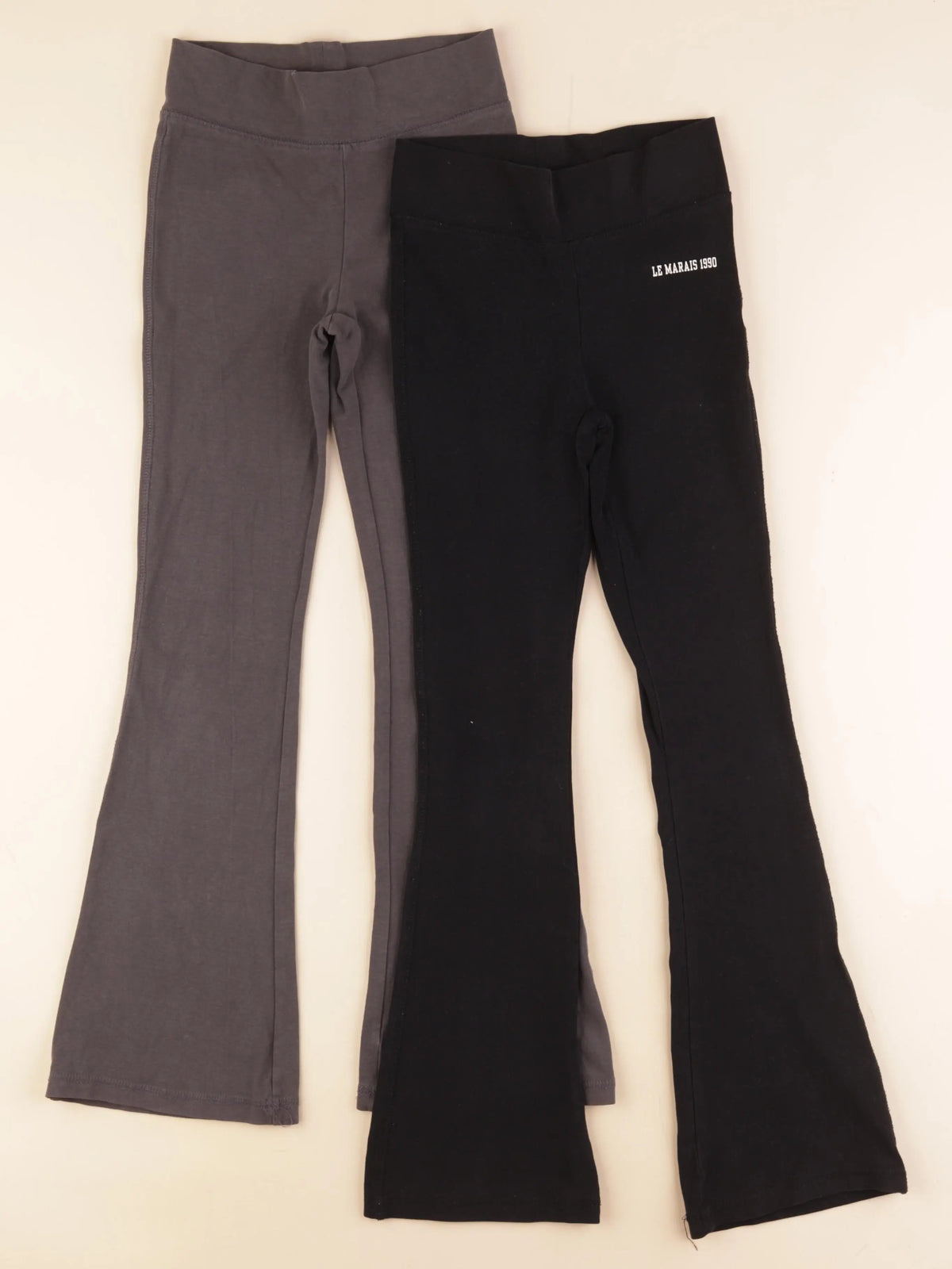 Zara - lot de 2 leggings noir, gris - 9 ans
