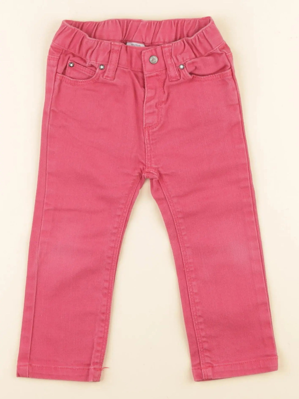 Petit Bateau - jean rouge - 18 mois