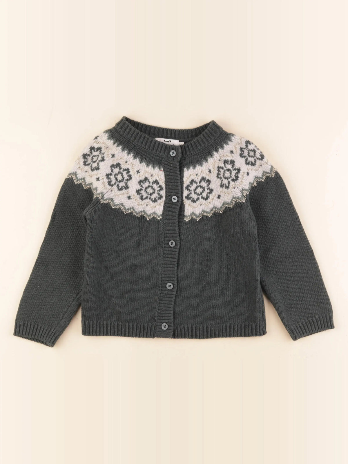 Cyrillus - gilet vert - 36 mois