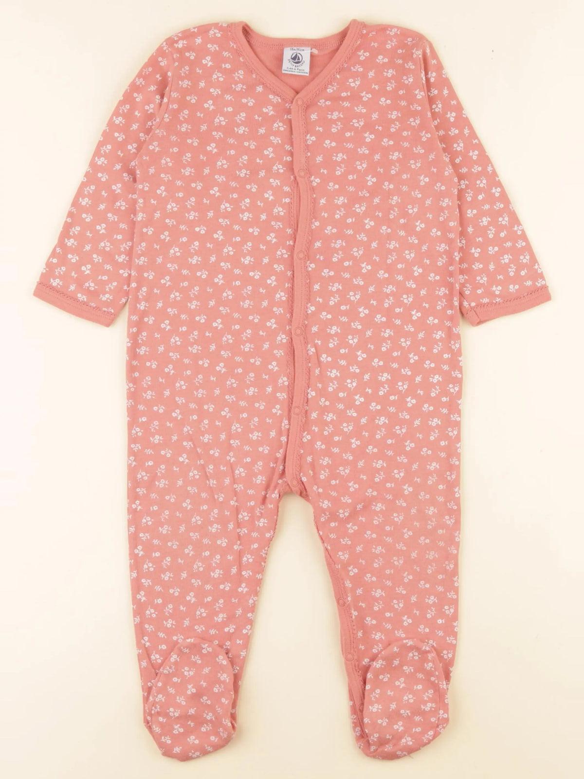 Petit Bateau - pyjama coton rose - 18 mois