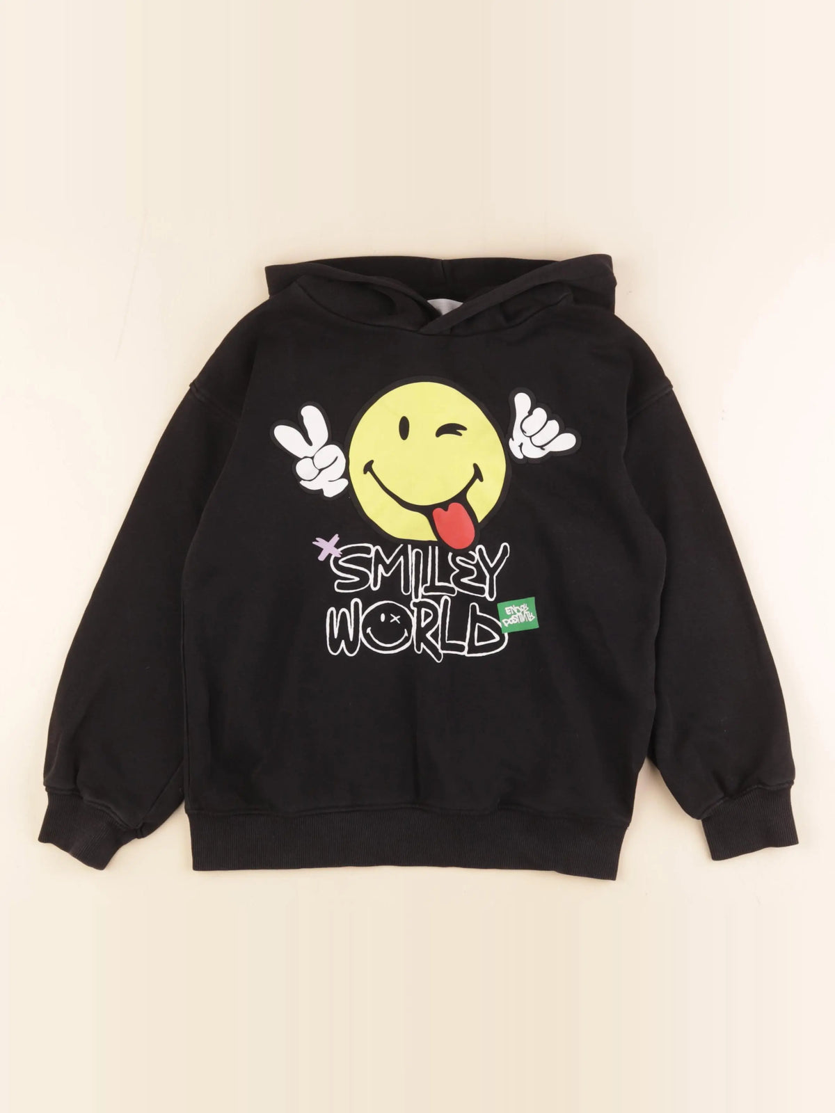 H&M - sweat noir - 6/8 ans