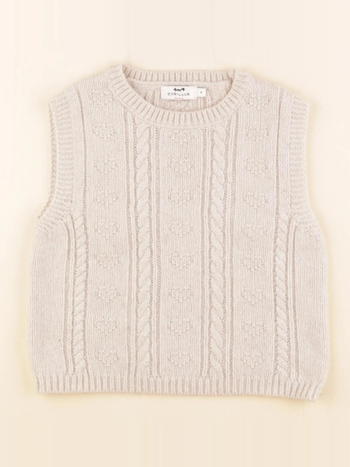 Cyrillus - pull beige - 4 ans