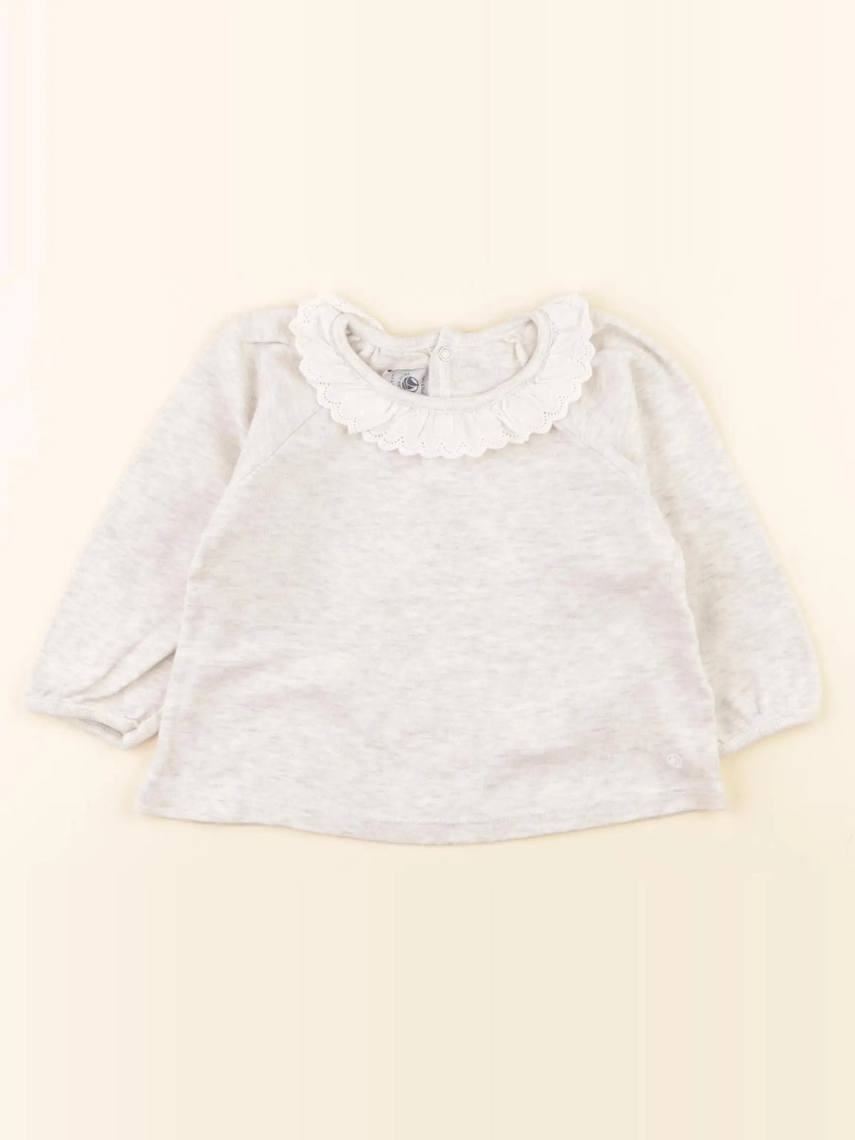 Petit Bateau - tee-shirt beige - 6 mois