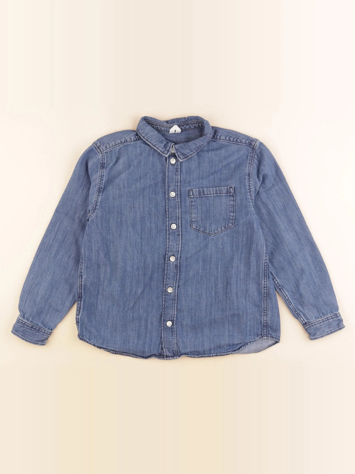 H&M - chemise bleu - 7/8 ans