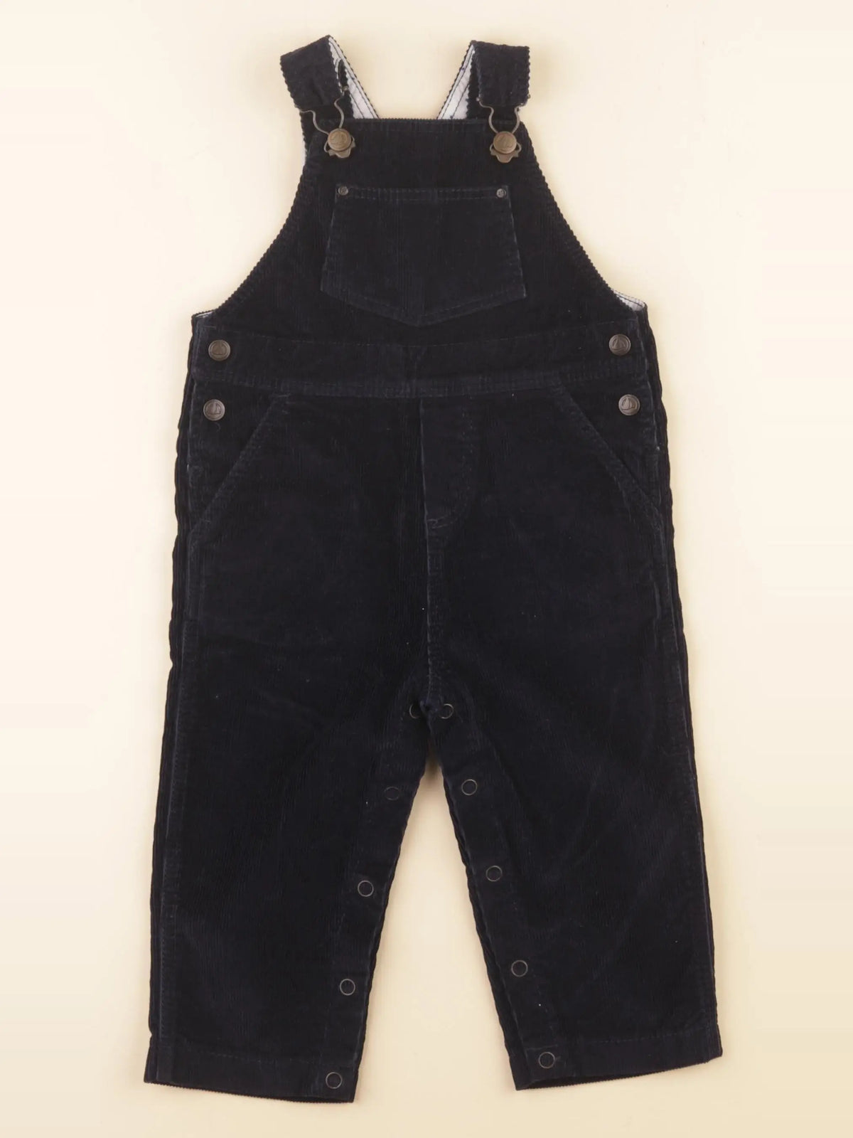 Petit Bateau - salopette bleu - 12 mois