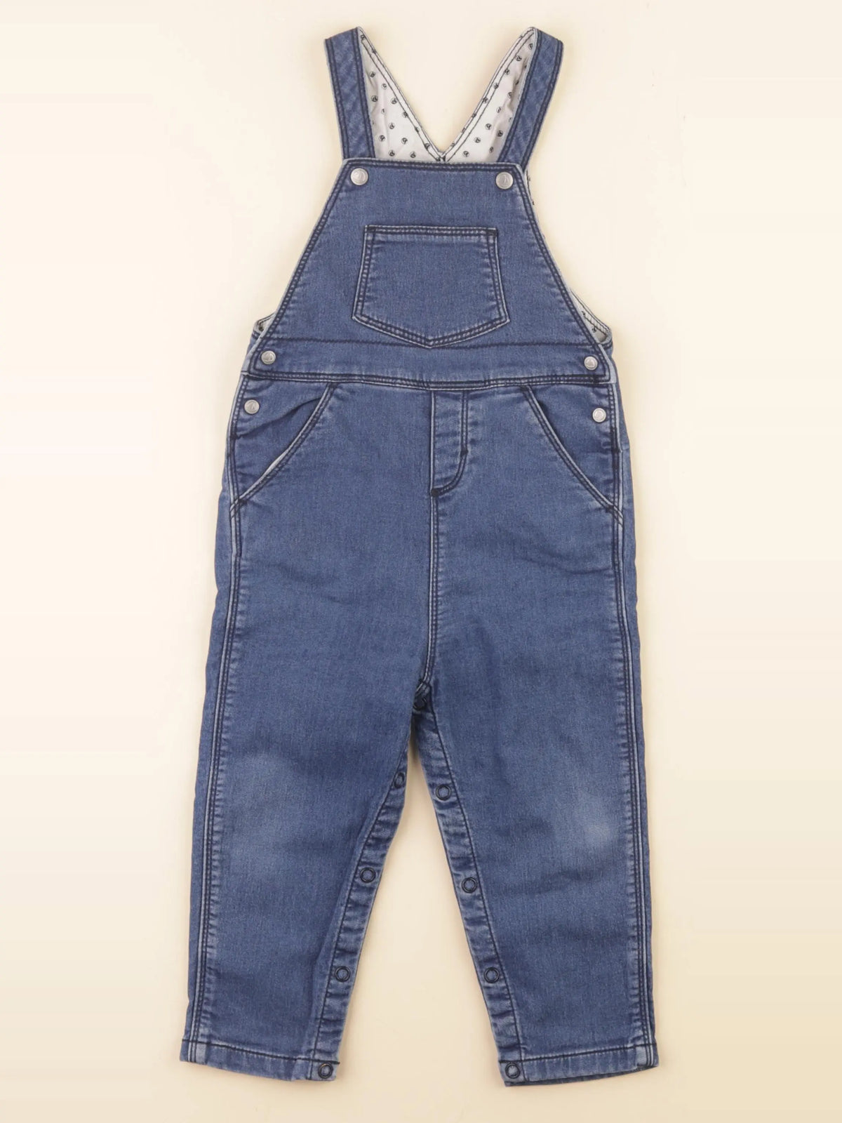 Petit Bateau - salopette bleu - 24 mois