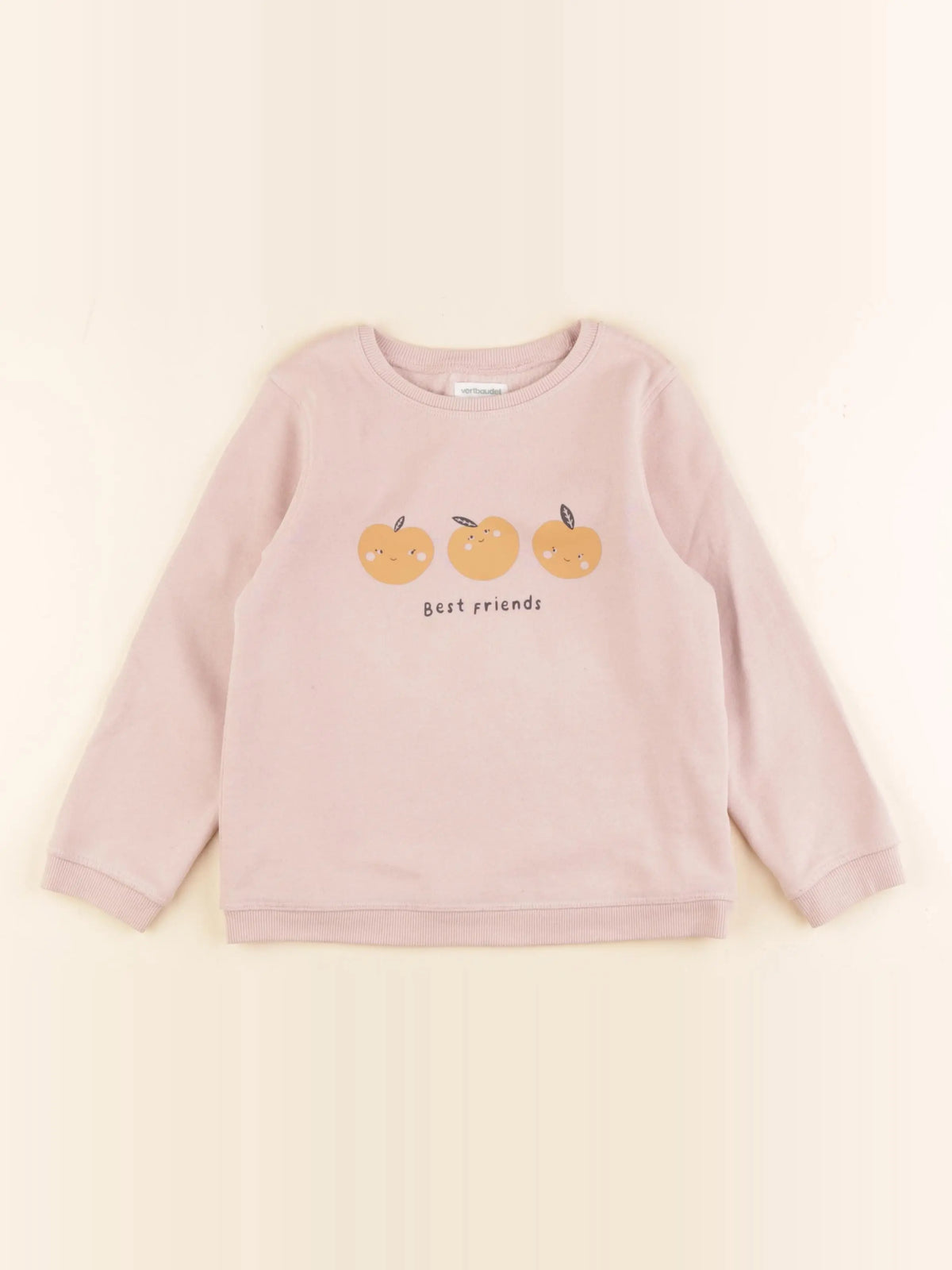 Vertbaudet - sweat rose - 5 ans
