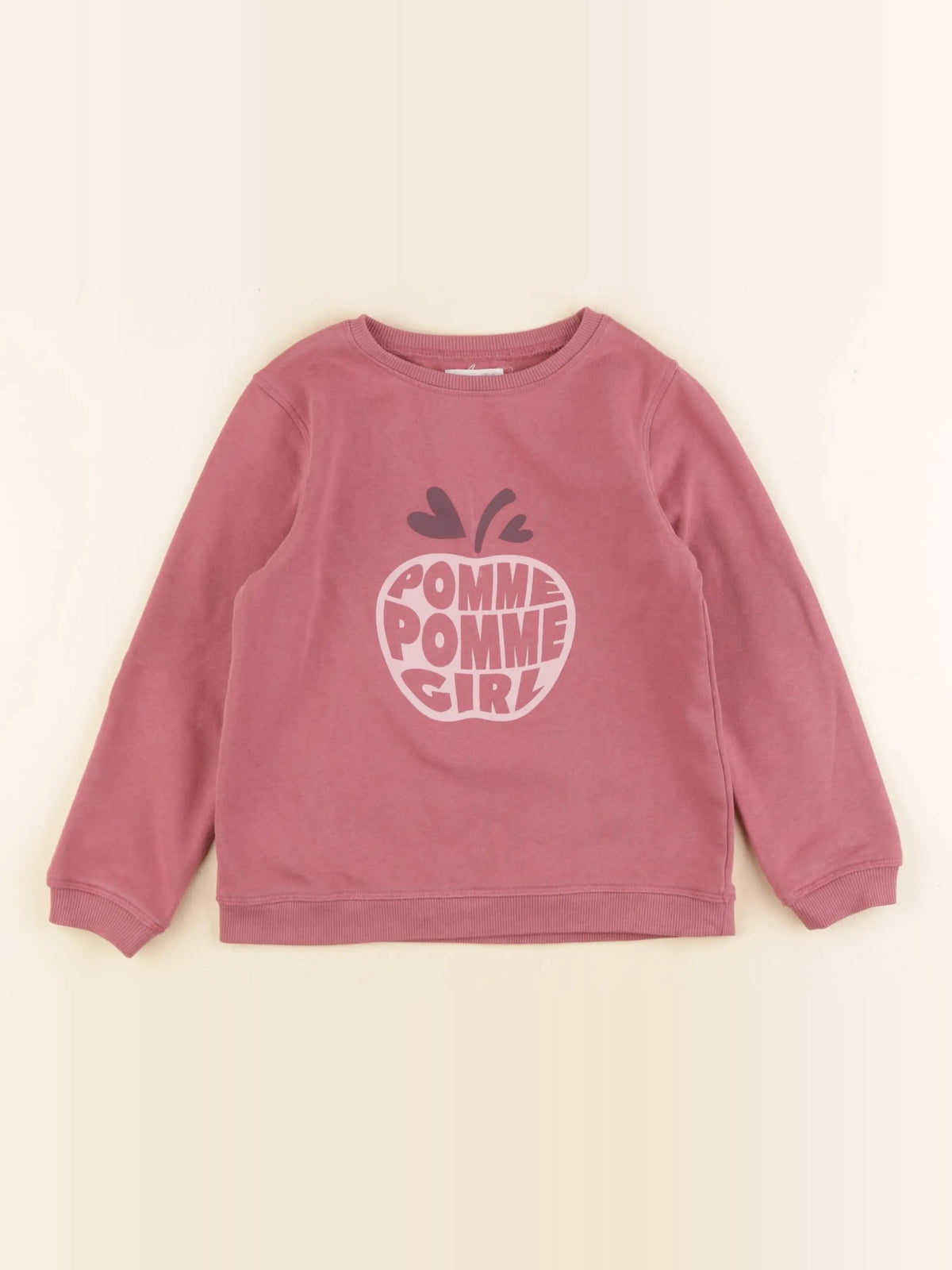 Vertbaudet - sweat rose - 5 ans