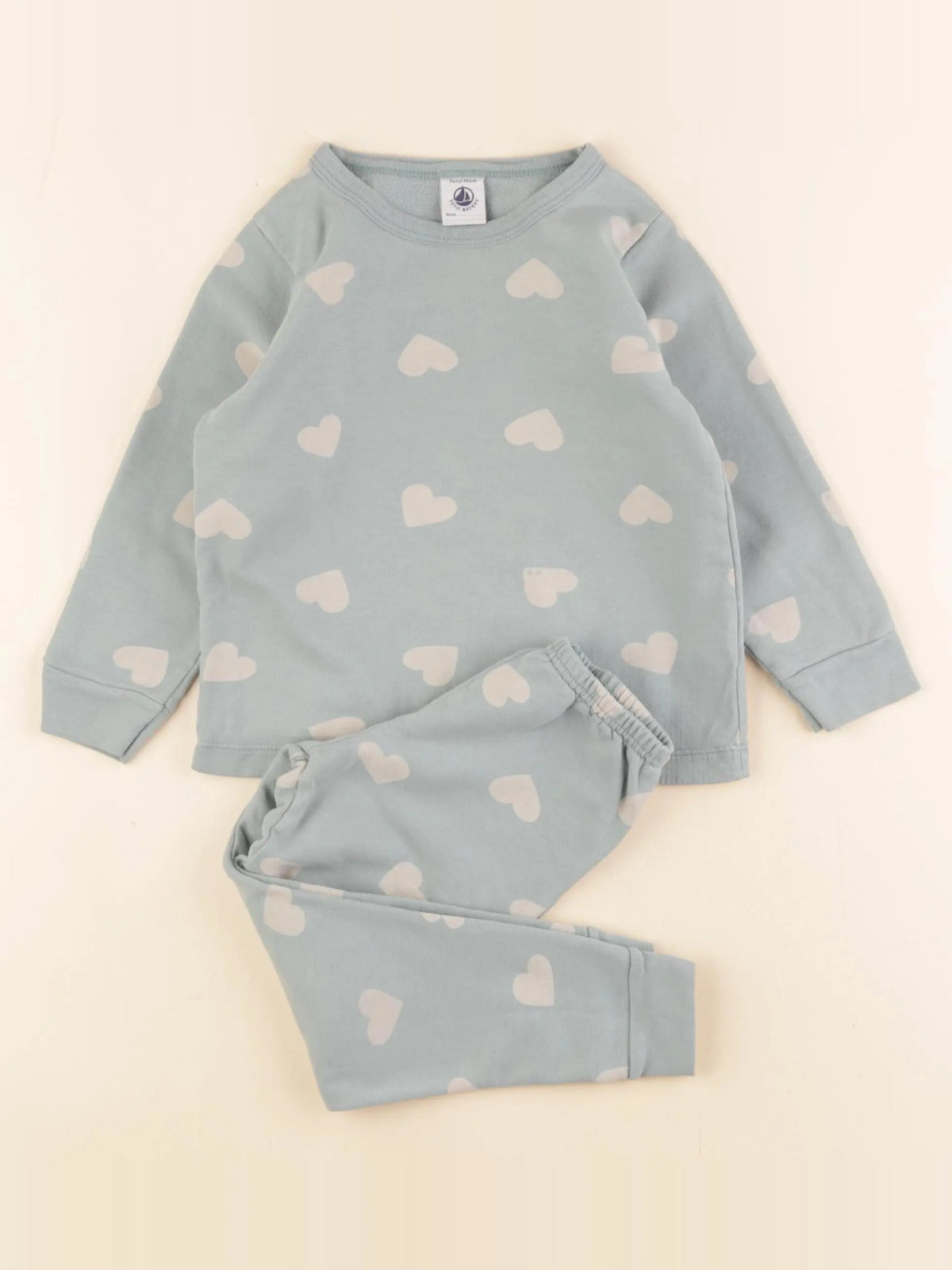 Petit Bateau - pyjama coton bleu - 3 ans