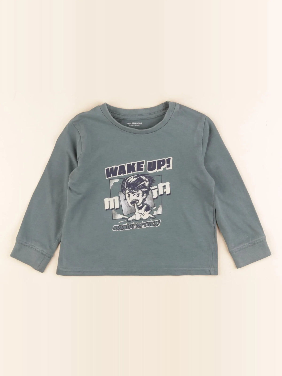 Vertbaudet - tee-shirt vert - 3 ans