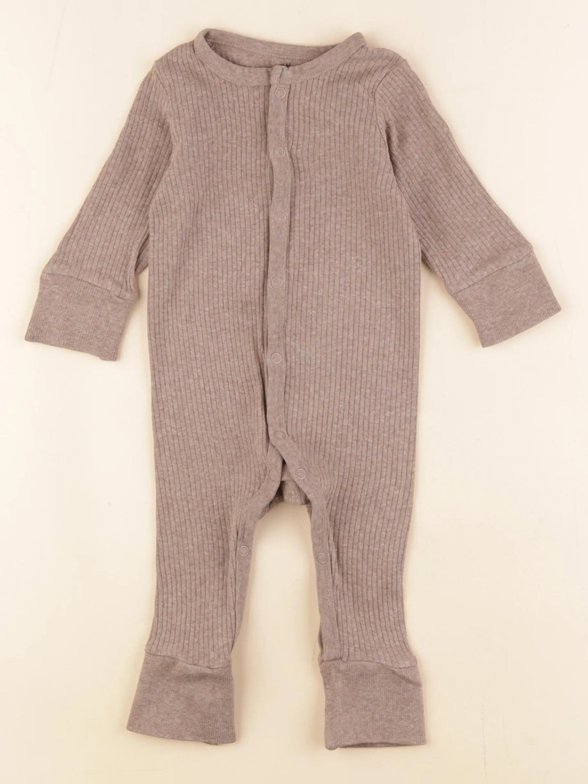 H&M - pyjama coton marron - 4/6 mois