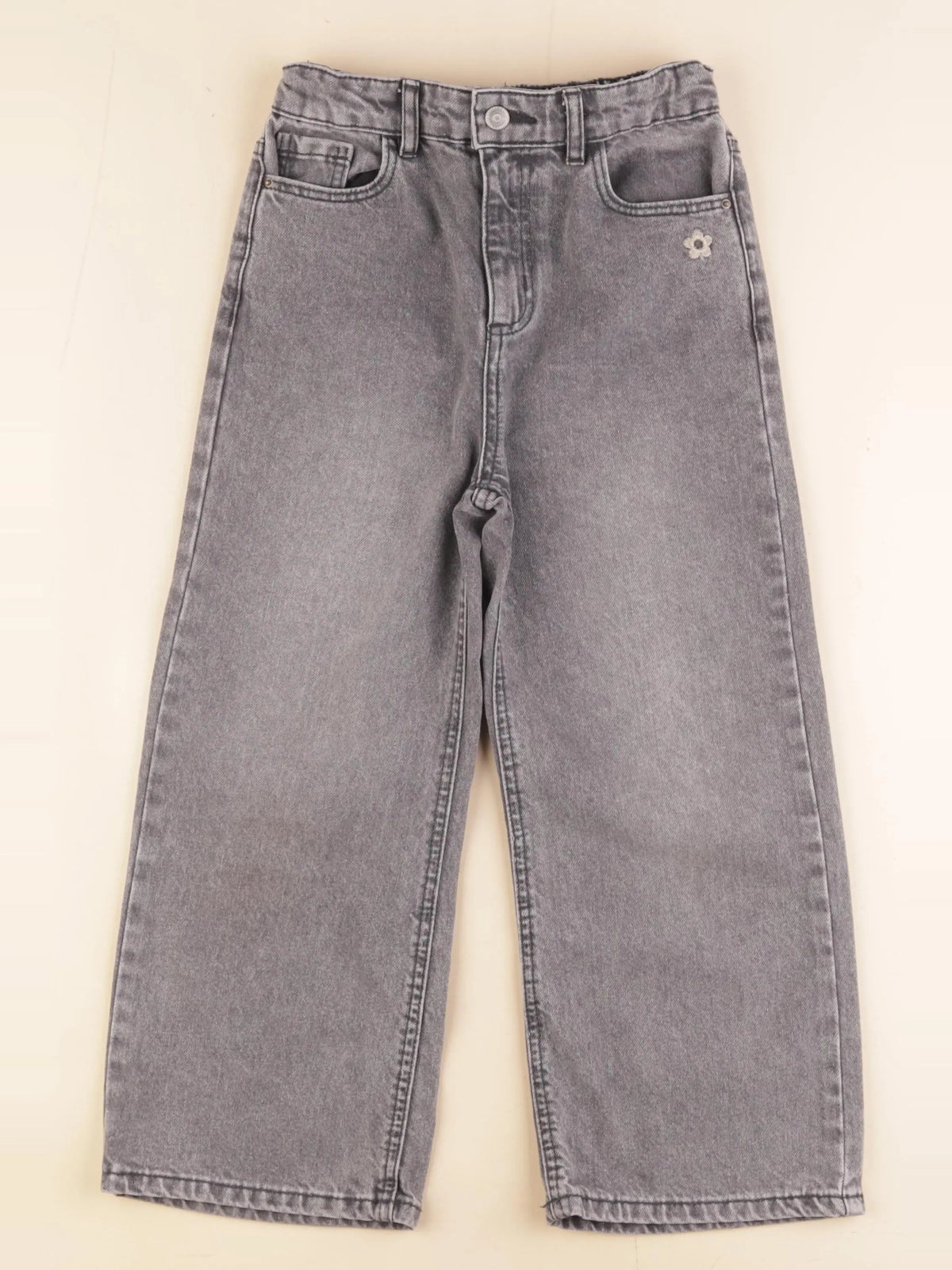 Vertbaudet - jean gris - 7 ans