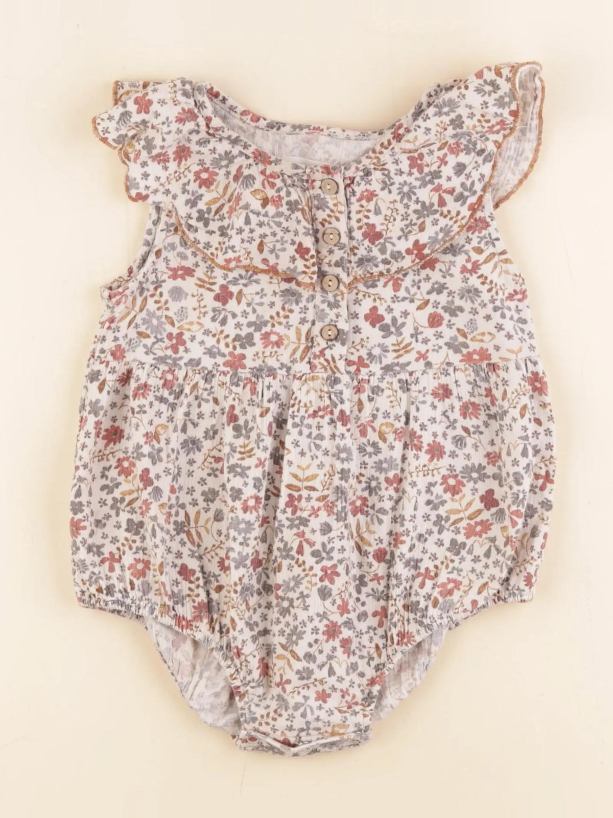 Play Up - combinaison beige, rouge - 18 mois