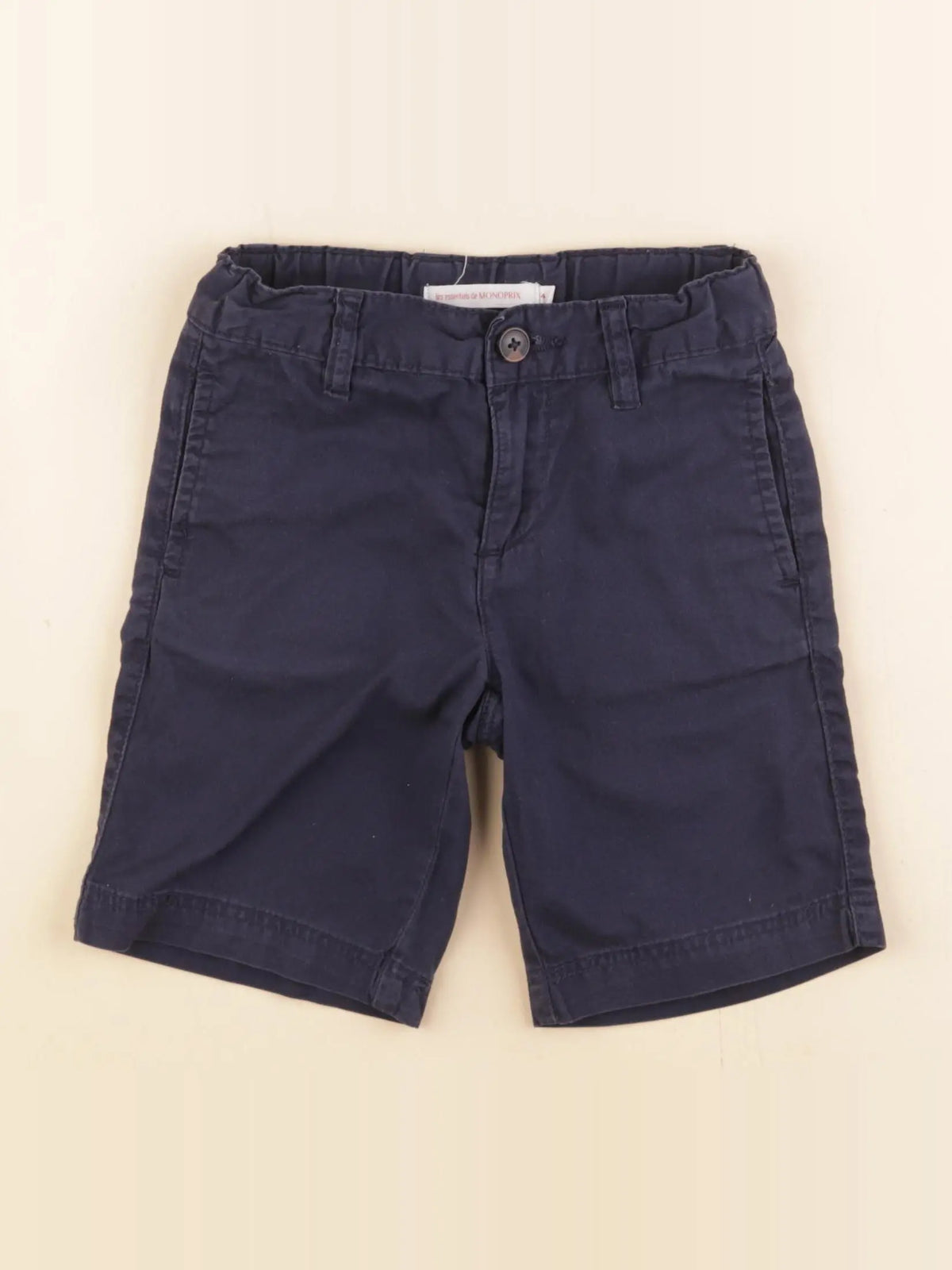 Monoprix - short bleu - 4 ans