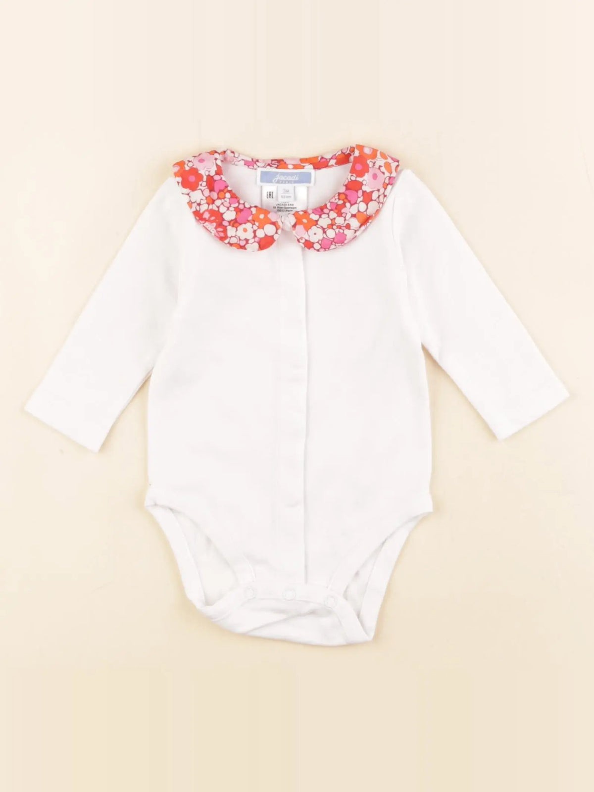 Jacadi - body liberty blanc - 3 mois