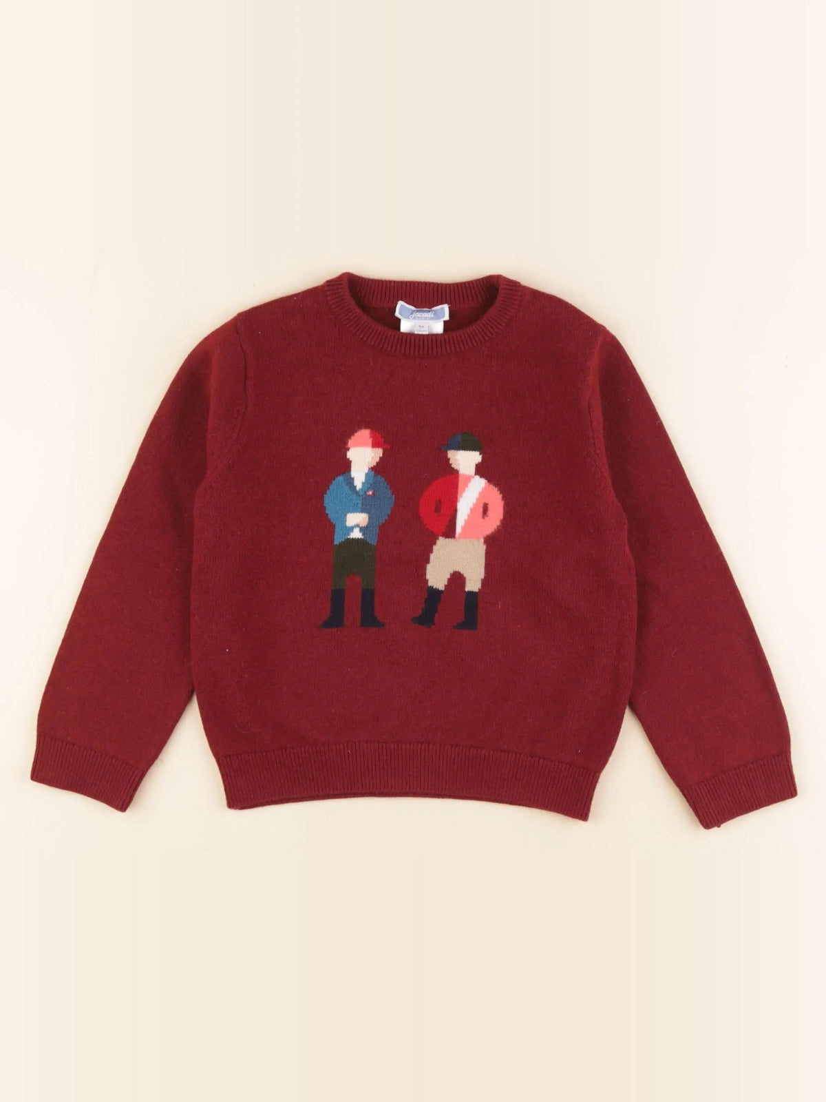 Jacadi - pull rouge - 4 ans