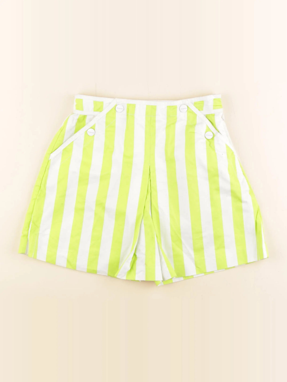 Jacadi - jupe short vert, blanc - 10 ans