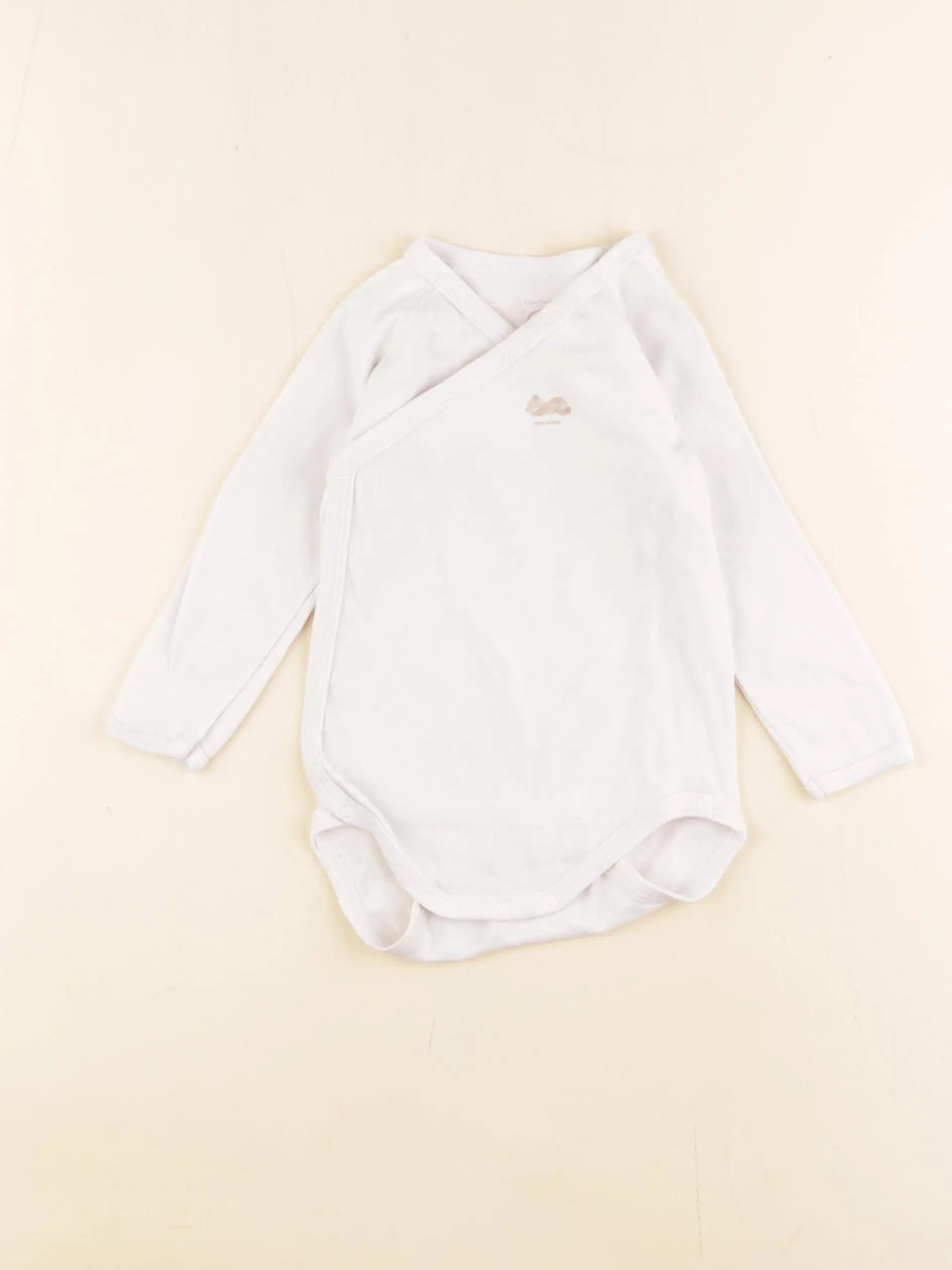 Petit Bateau - body blanc - 12 mois