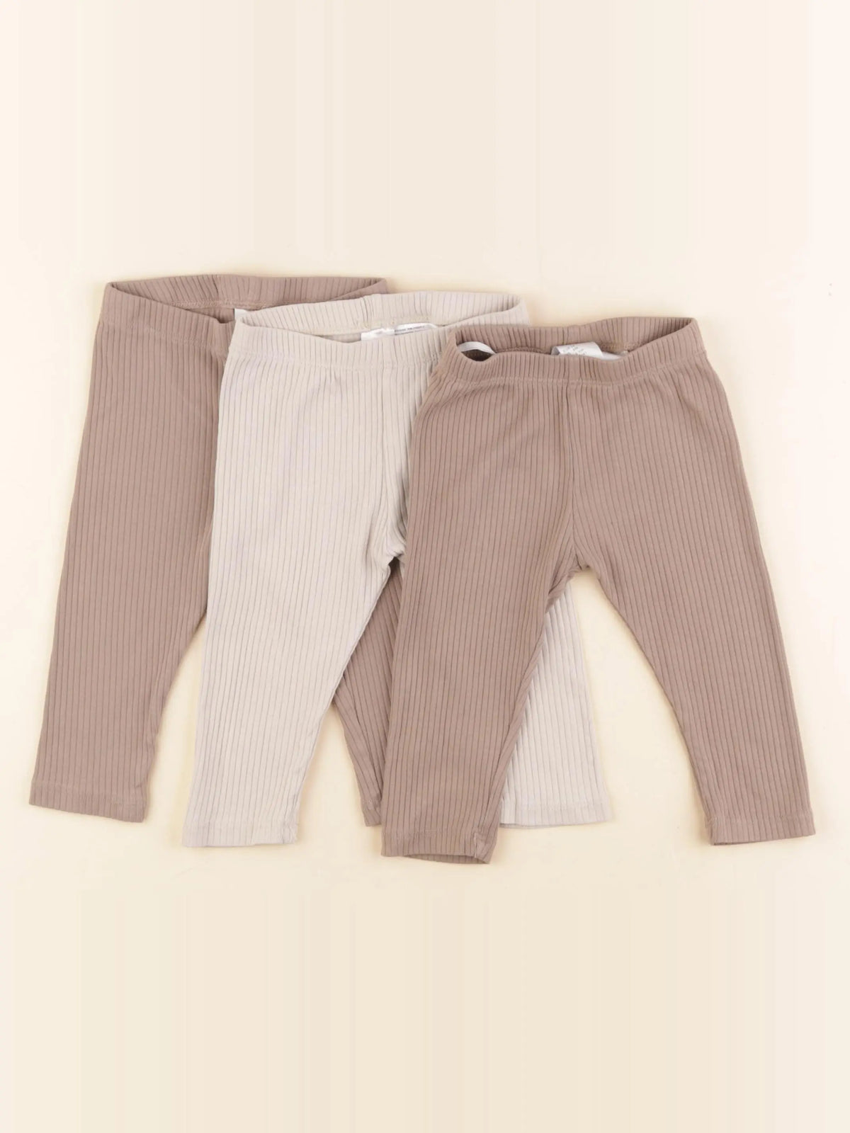 H&M - lot de 3 leggings multicolore - 6/9 mois