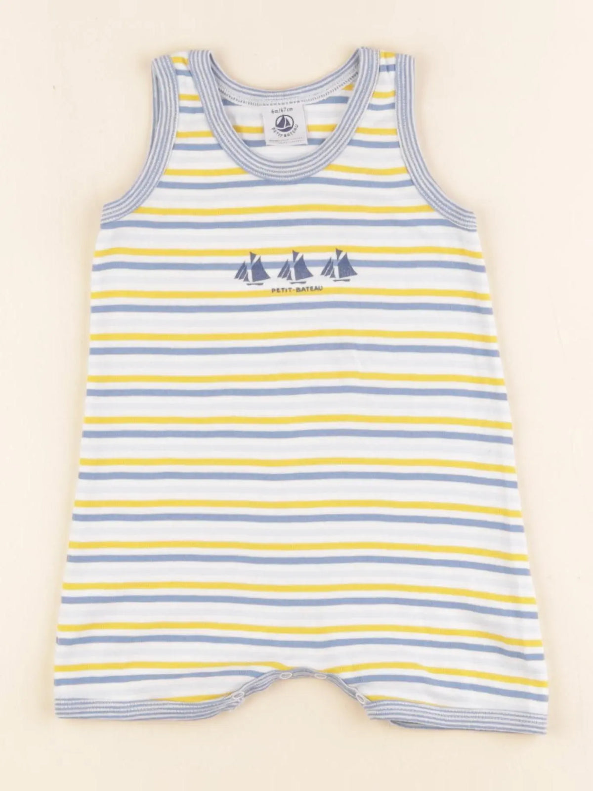 Petit Bateau - combinaison multicolore - 6 mois