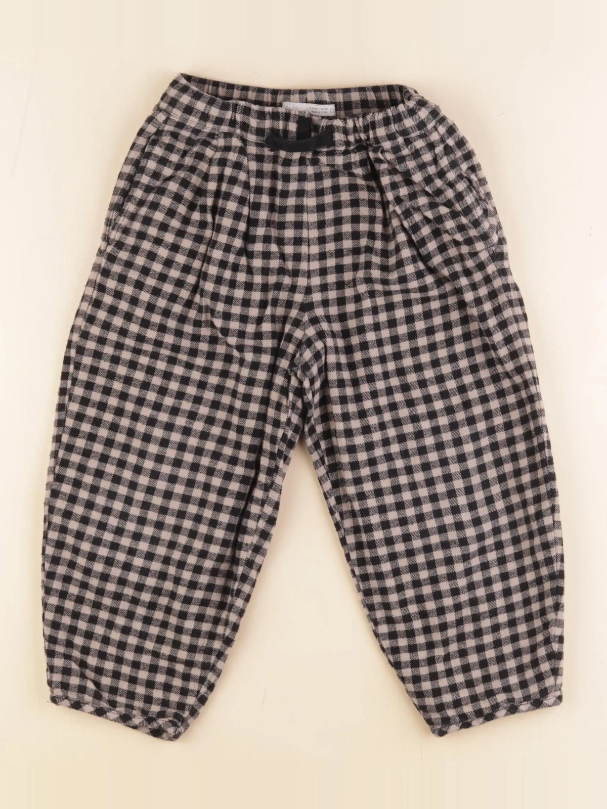 Zara - pantalon doublé beige, noir - 3 ans