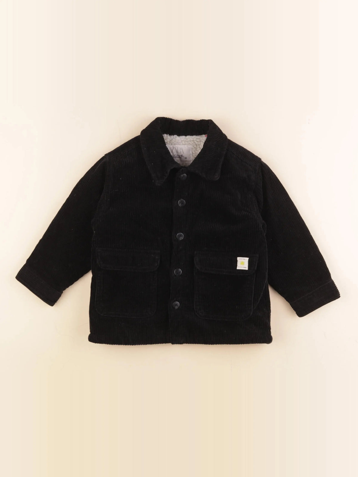 Zara - veste doublé noir - 18/24 mois