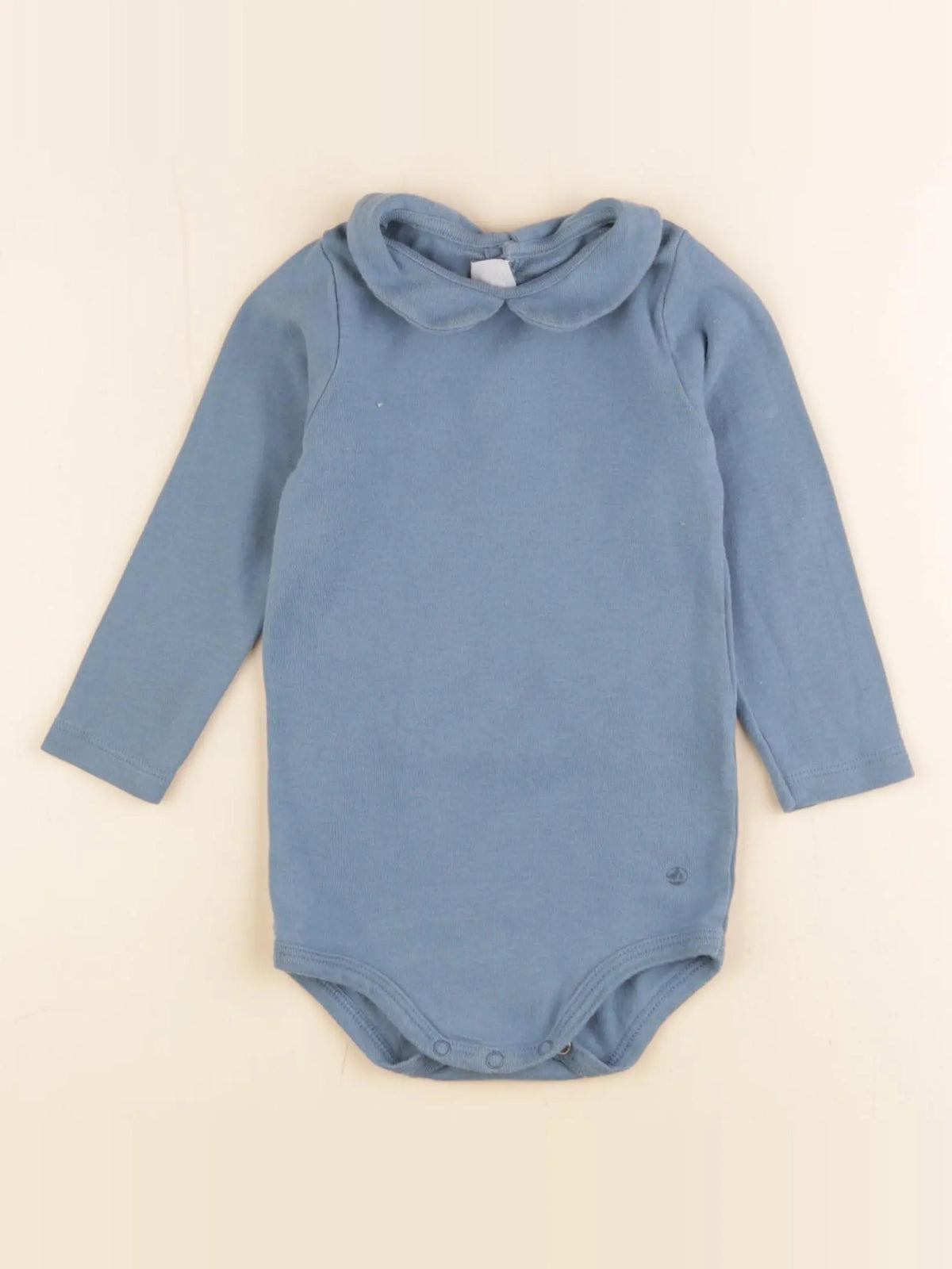Petit Bateau - body à col bleu - 18 mois