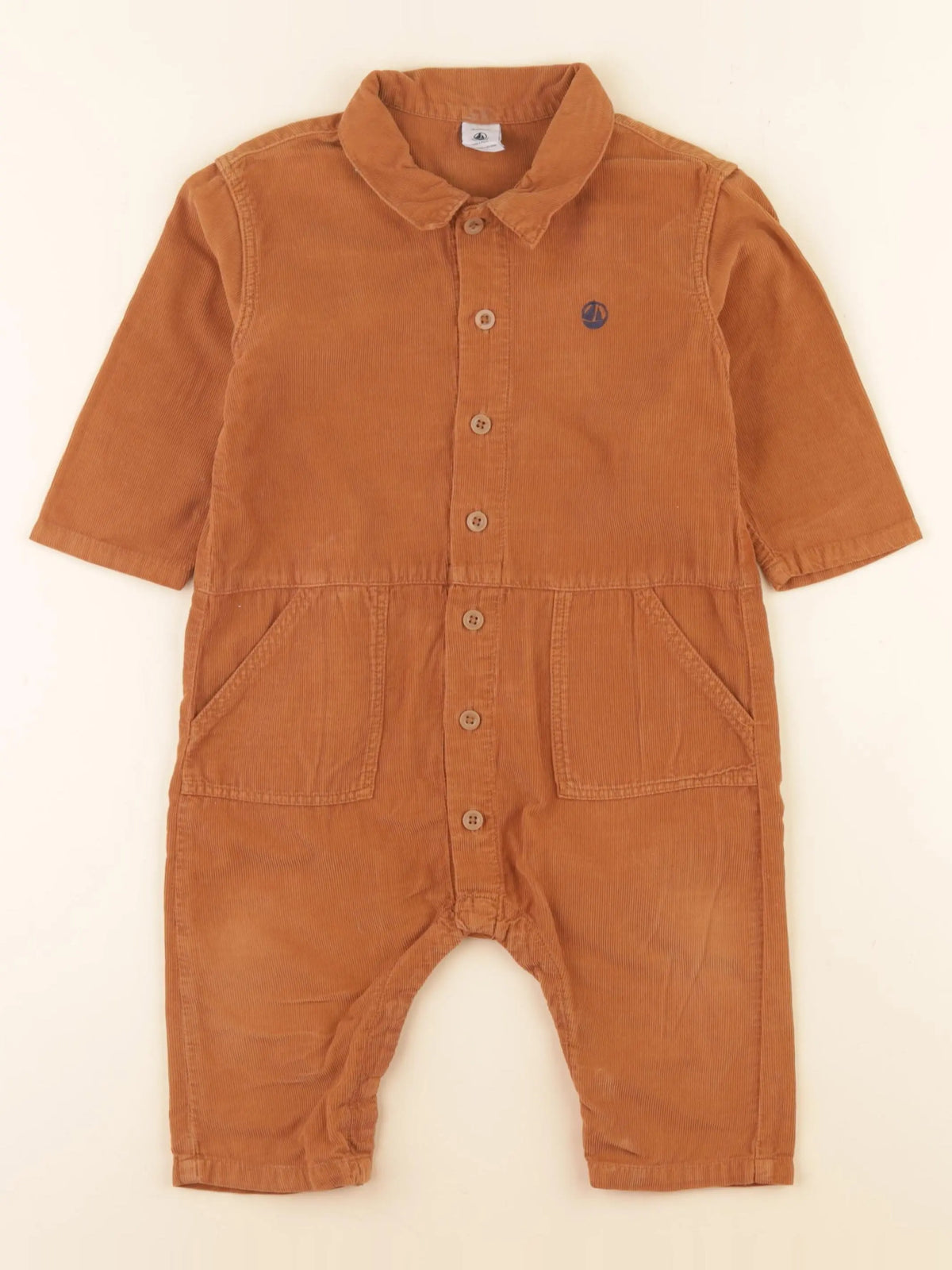 Petit Bateau - combinaison marron - 18 mois