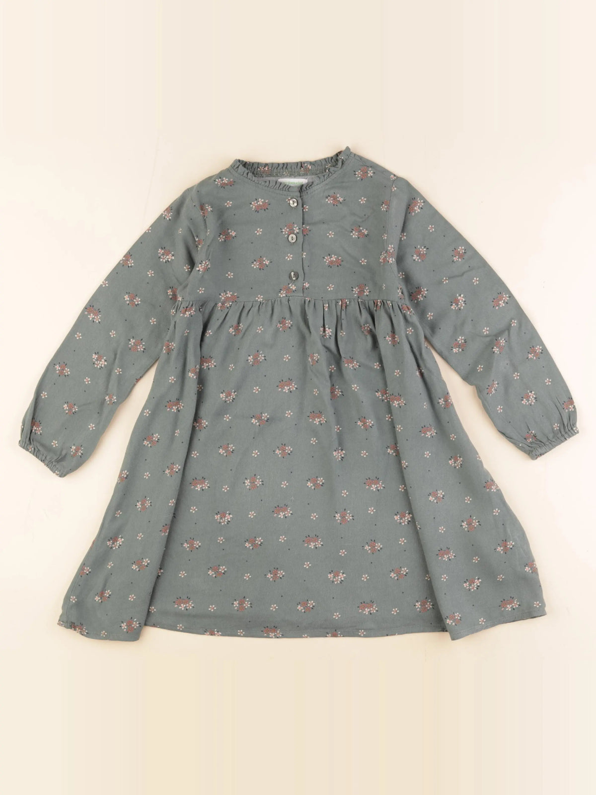 Vertbaudet - robe vert - 5 ans