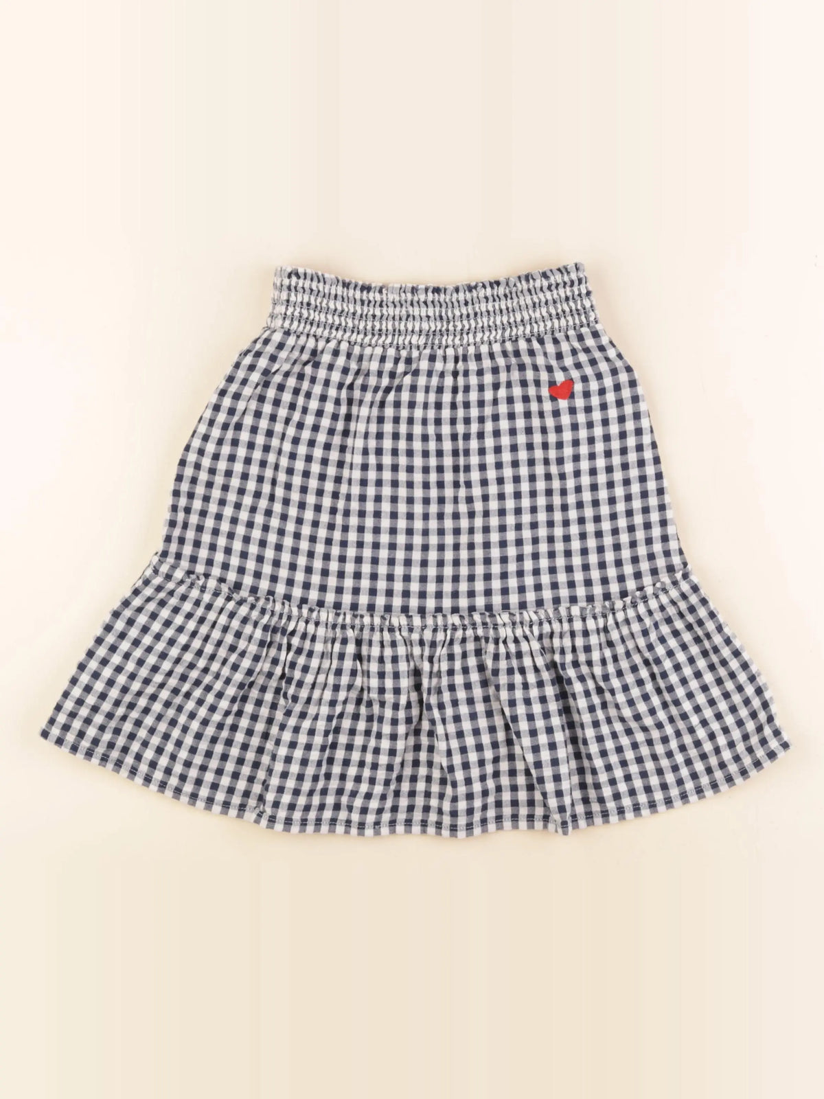 Vertbaudet - jupe bleu, blanc - 4 ans